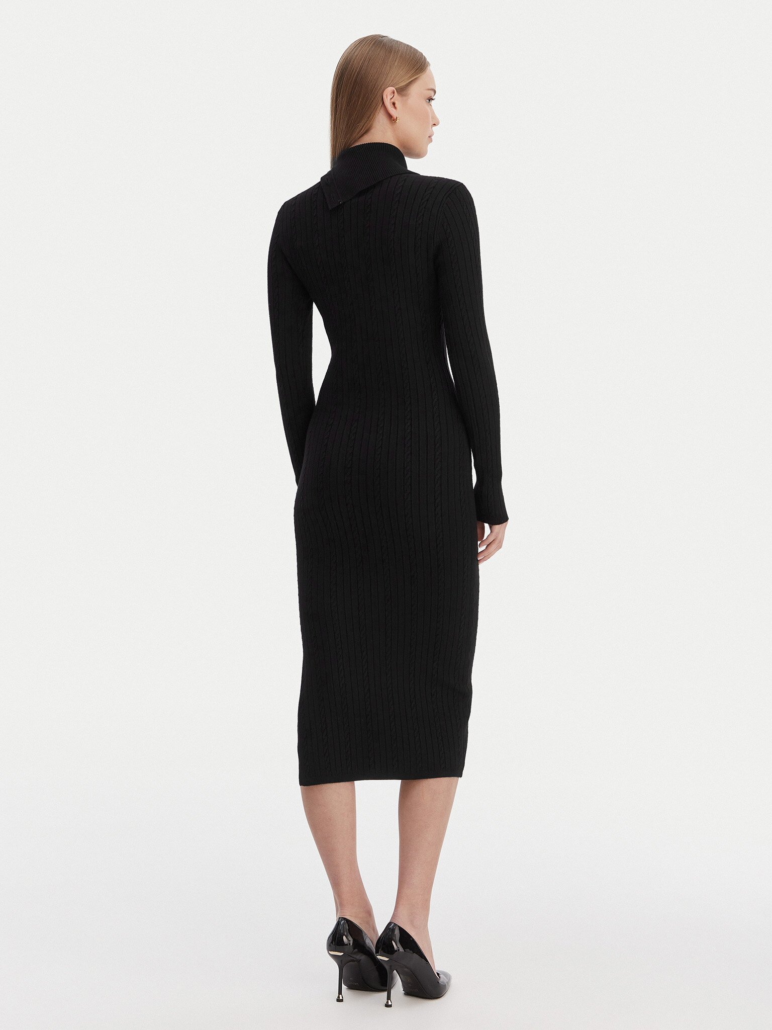 Robes  Guess jeans W6RK01 Z2YJ2 JBLK Jet Black A996