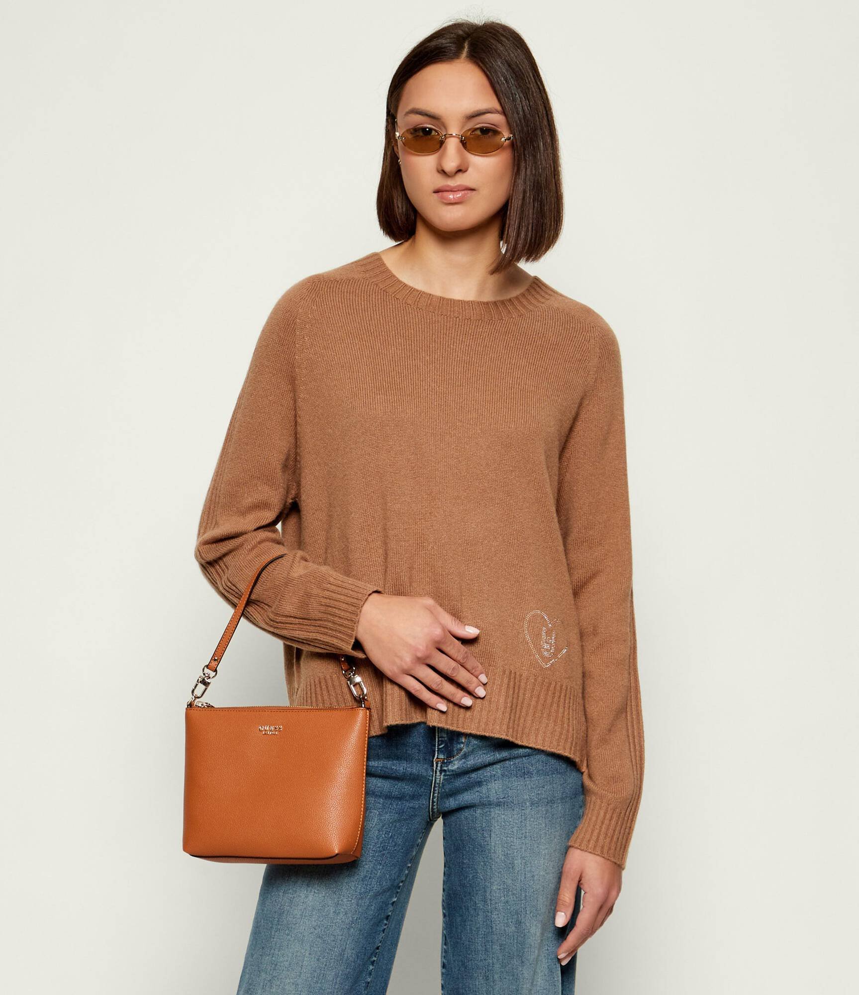 Sac porté épaule  Guess jeans HWBG69 74040 COGNAC