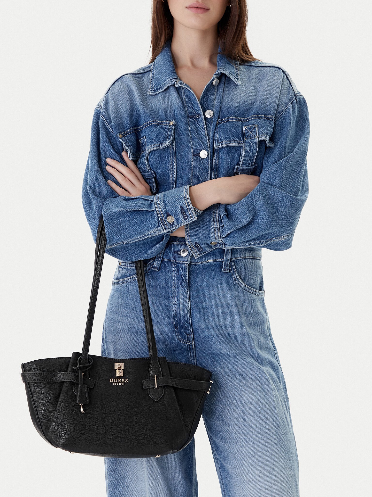 Sac porté épaule  Guess jeans HWBG78 33080 BLACK