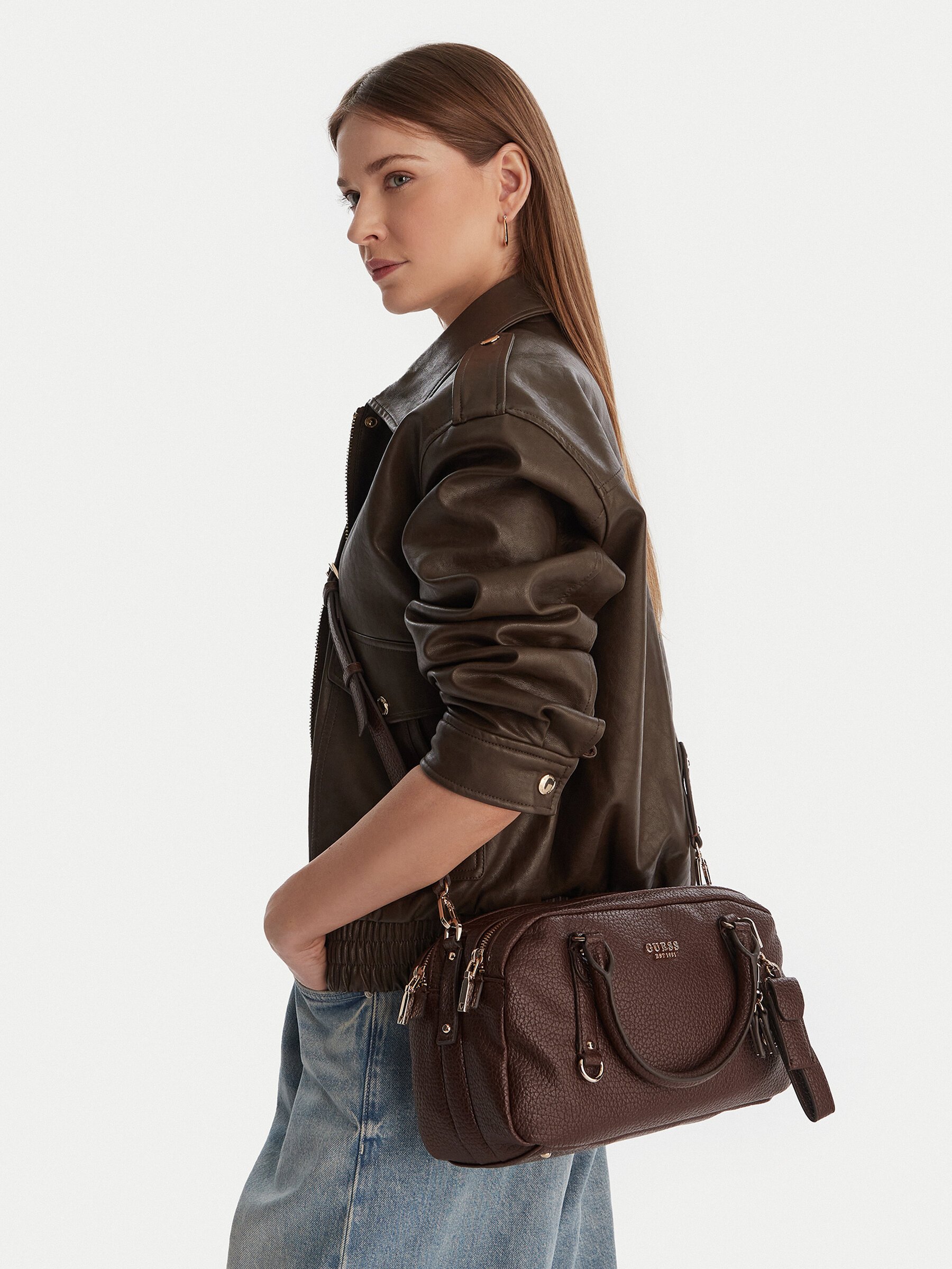 Sac porté épaule  Guess jeans HWBG95 01060 ESPRESSO