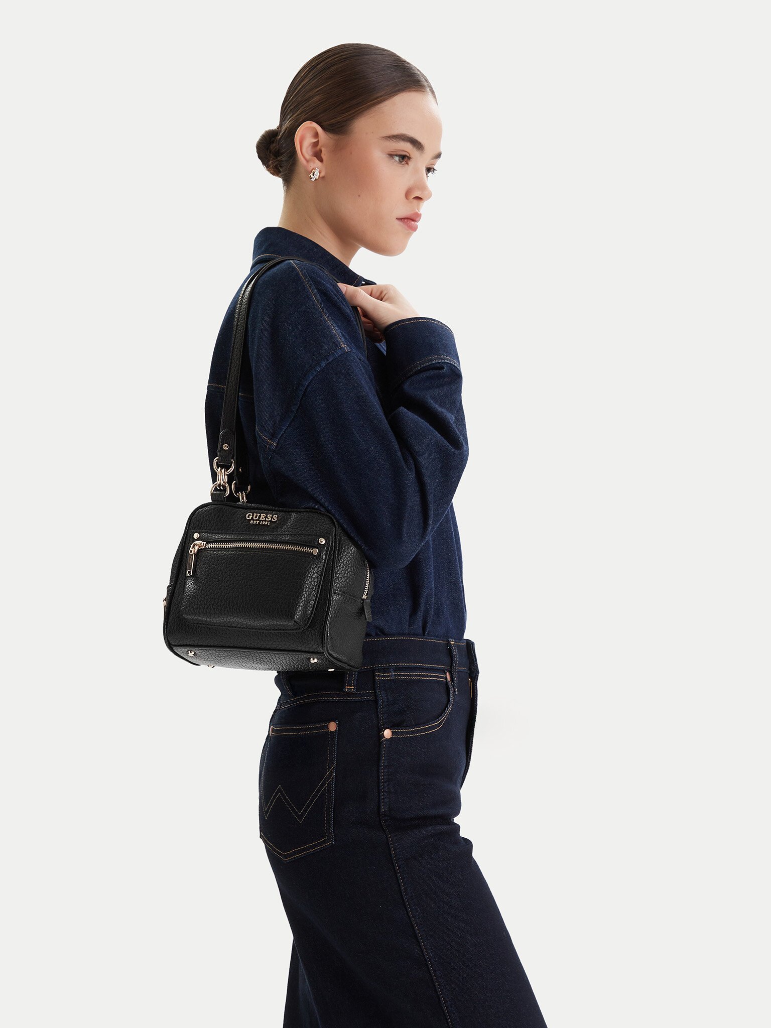 Sac porté épaule  Guess jeans HWBG95 01170 BLACK