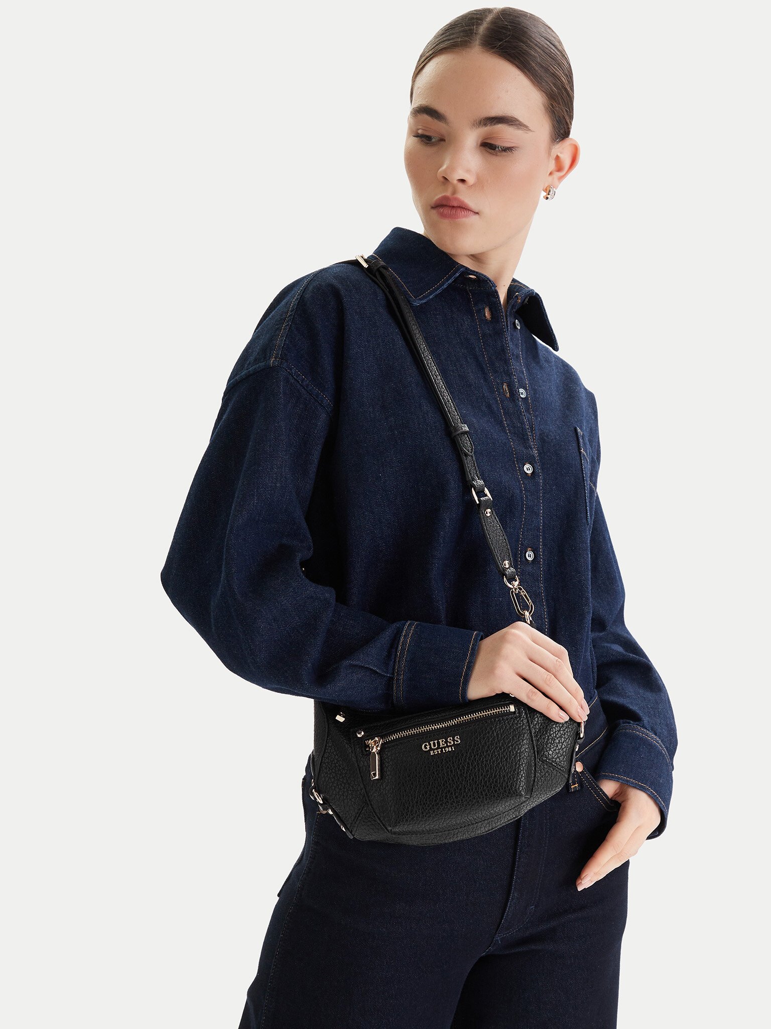 Sac porté épaule  Guess jeans HWBG95 01720 BLACK