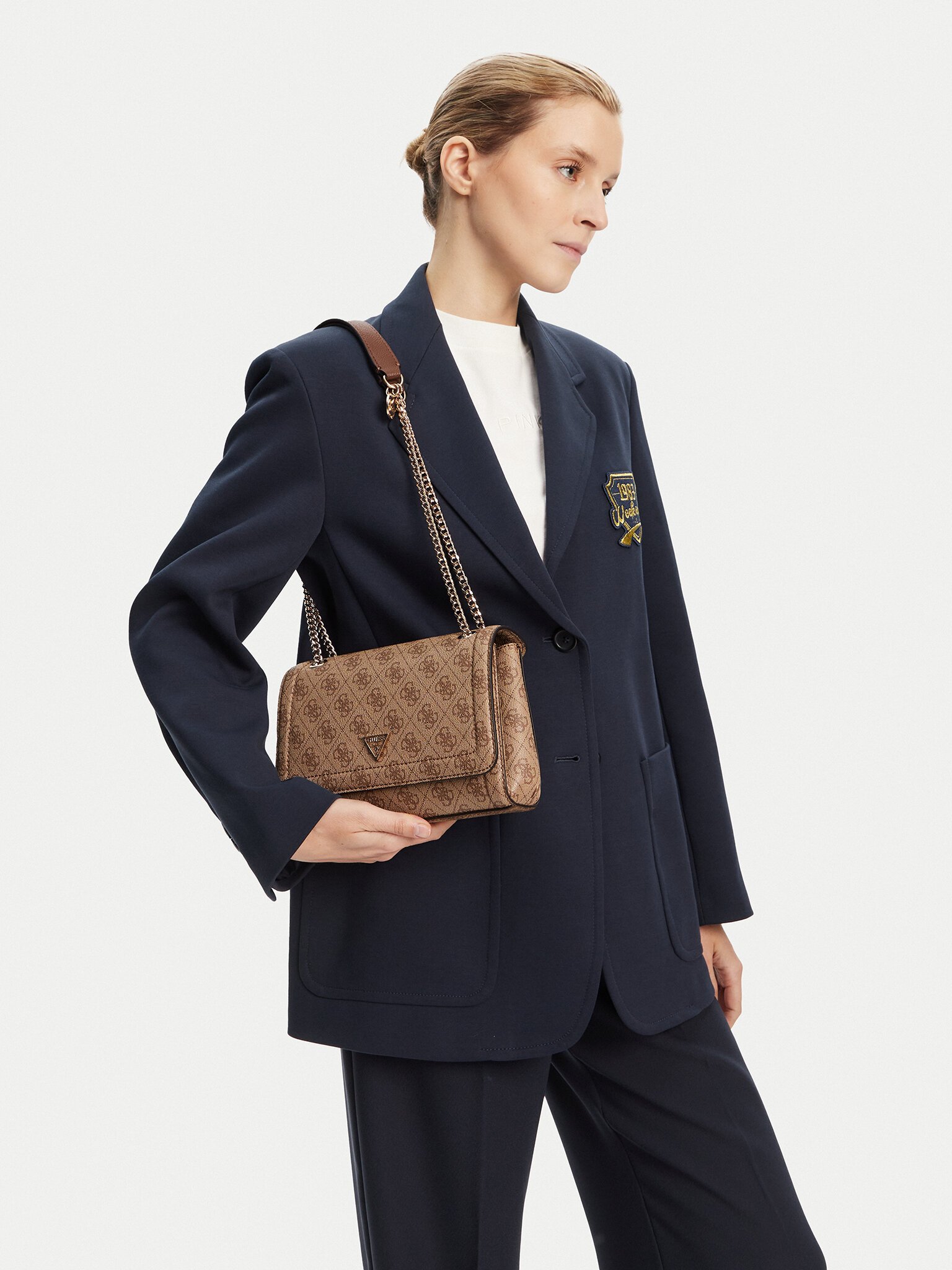 Sac porté épaule  Guess jeans HWBG96 72210 LATTE LOGO/BROWN