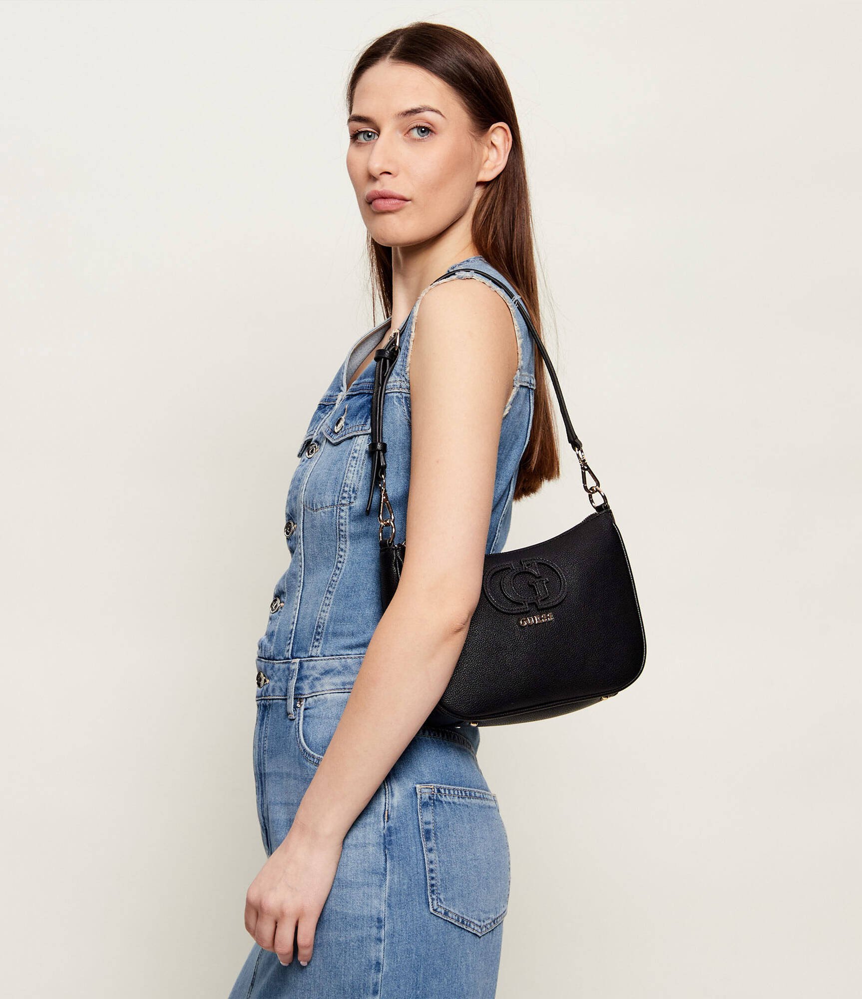 Sac porté épaule  Guess jeans HWBG99 05180 BLACK