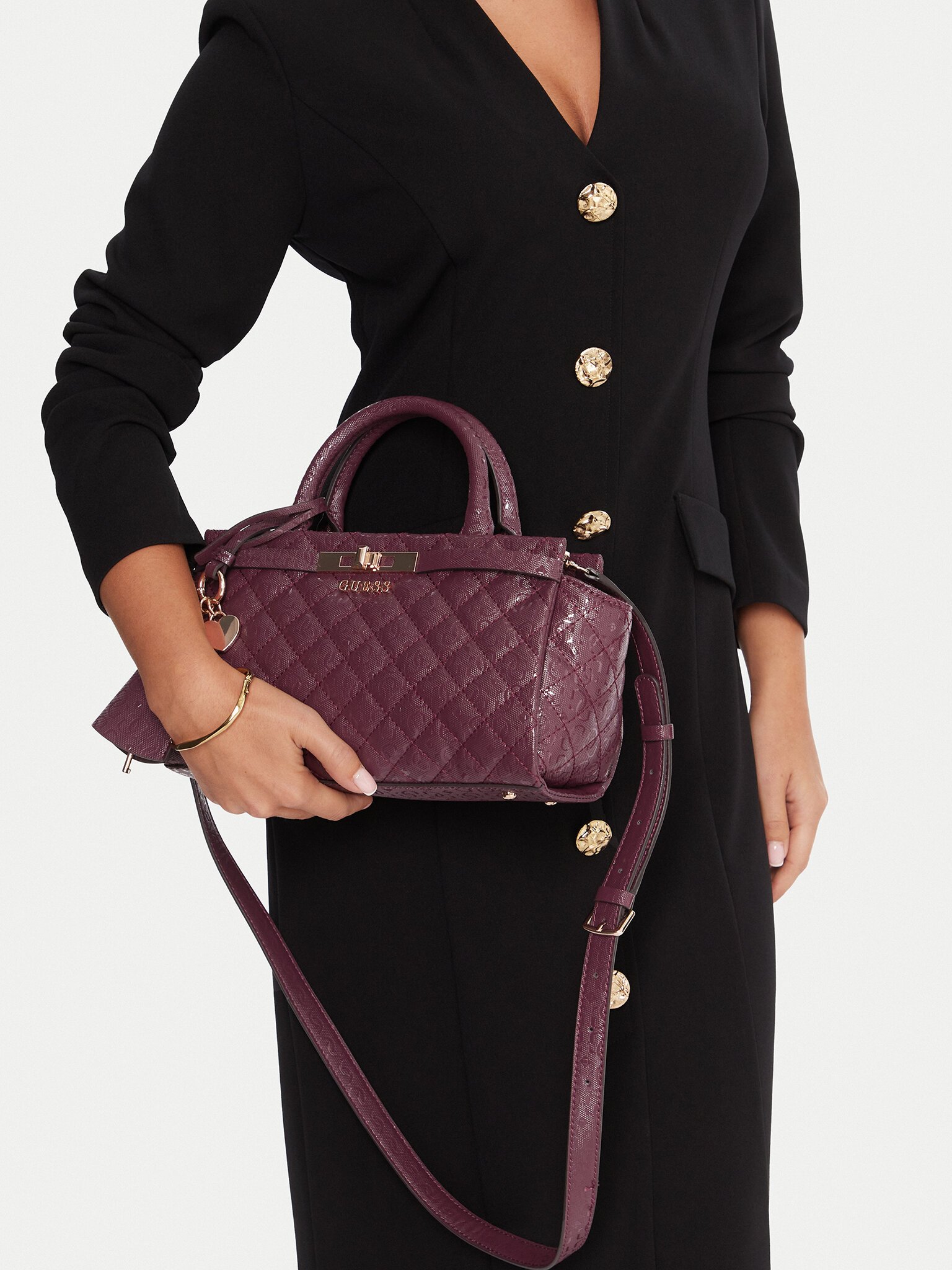 Sac porté épaule  Guess jeans HWGG81 57050 WINE