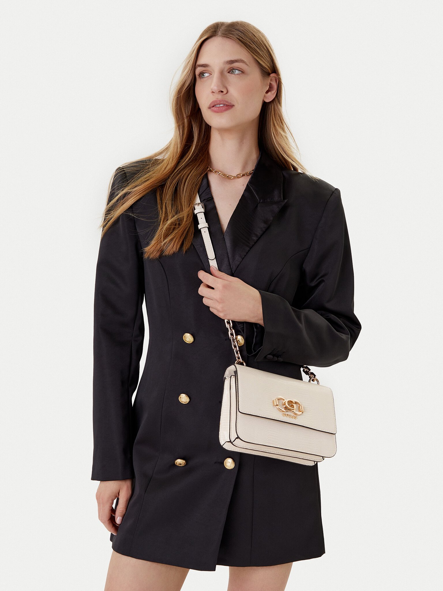 Sac porté épaule  Guess jeans HWKG96 24200 OFF WHITE