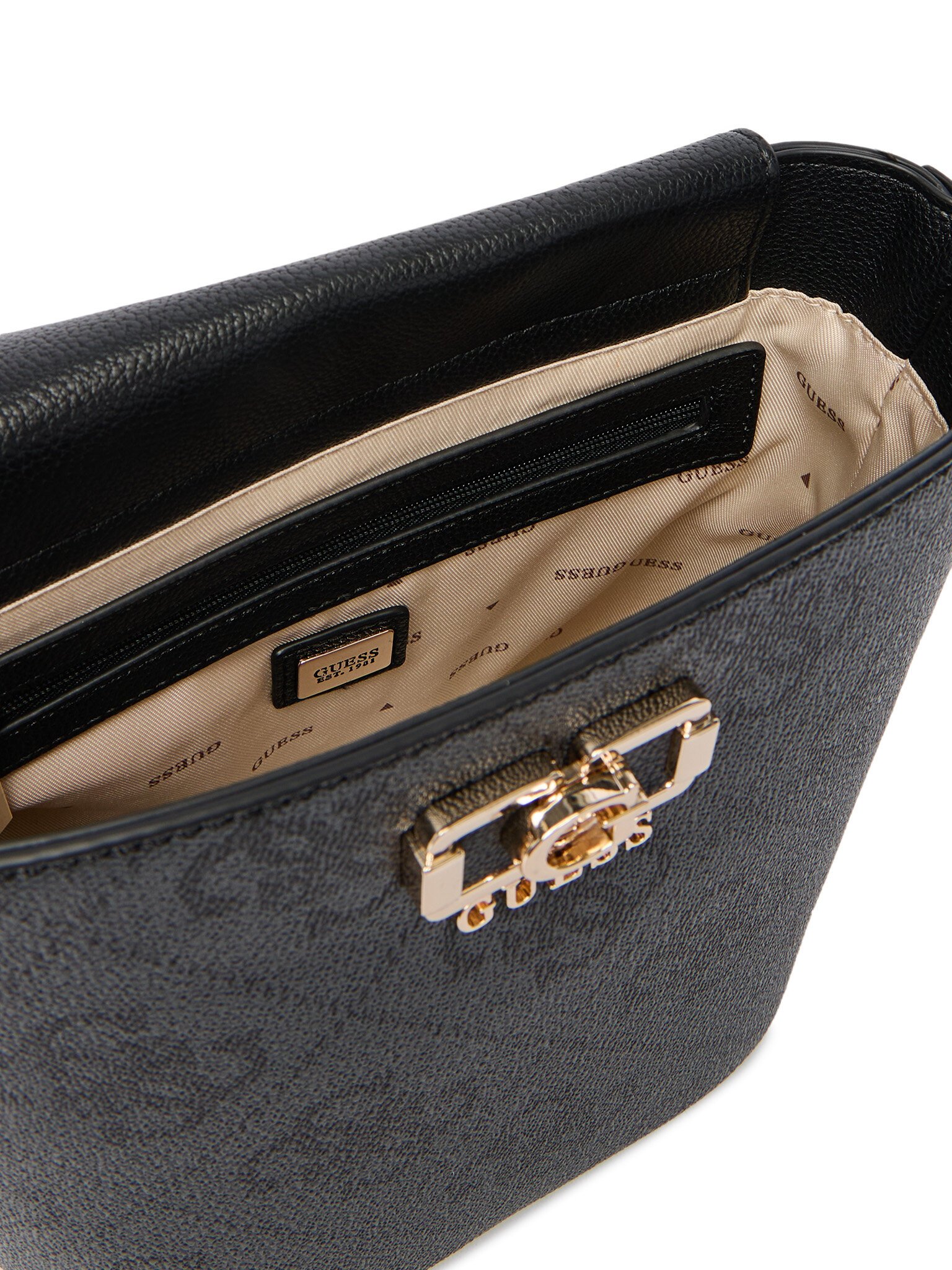 Sac porté épaule  Guess jeans HWOS99 01010 COAL LOGO