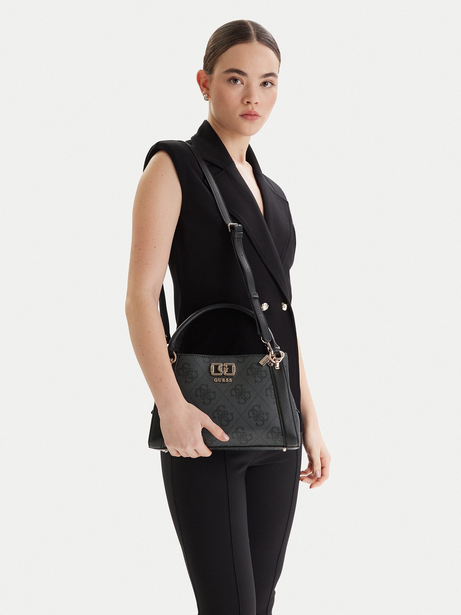 Sac porté épaule  Guess jeans HWOS99 01060 COAL LOGO