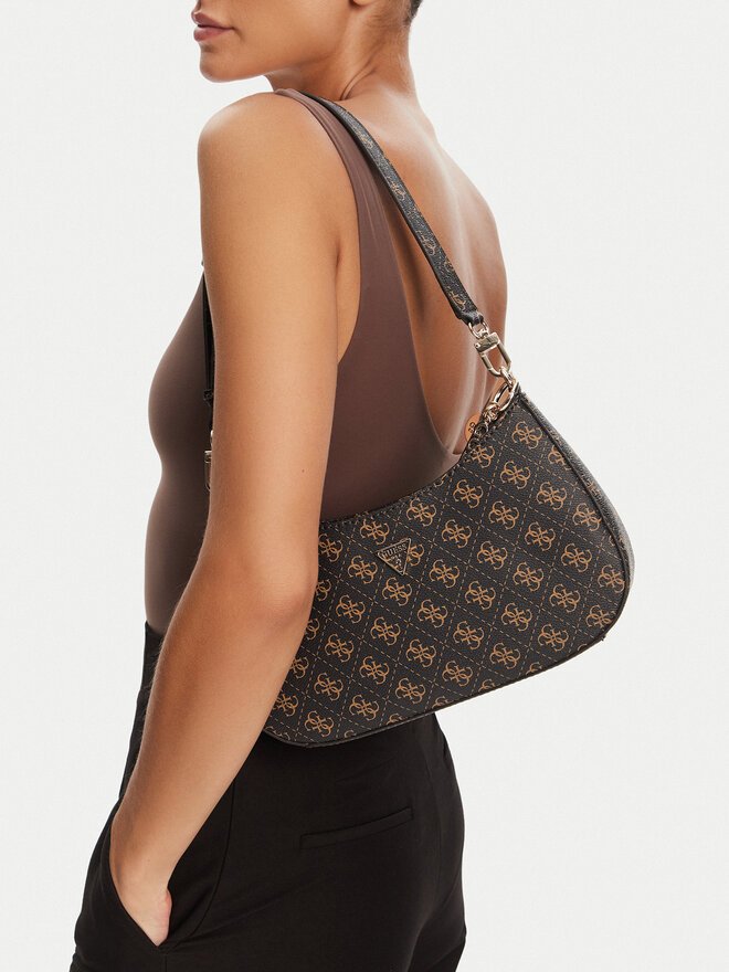 Sac porté épaule  Guess jeans HWQG96 72180 BROWN LOGO