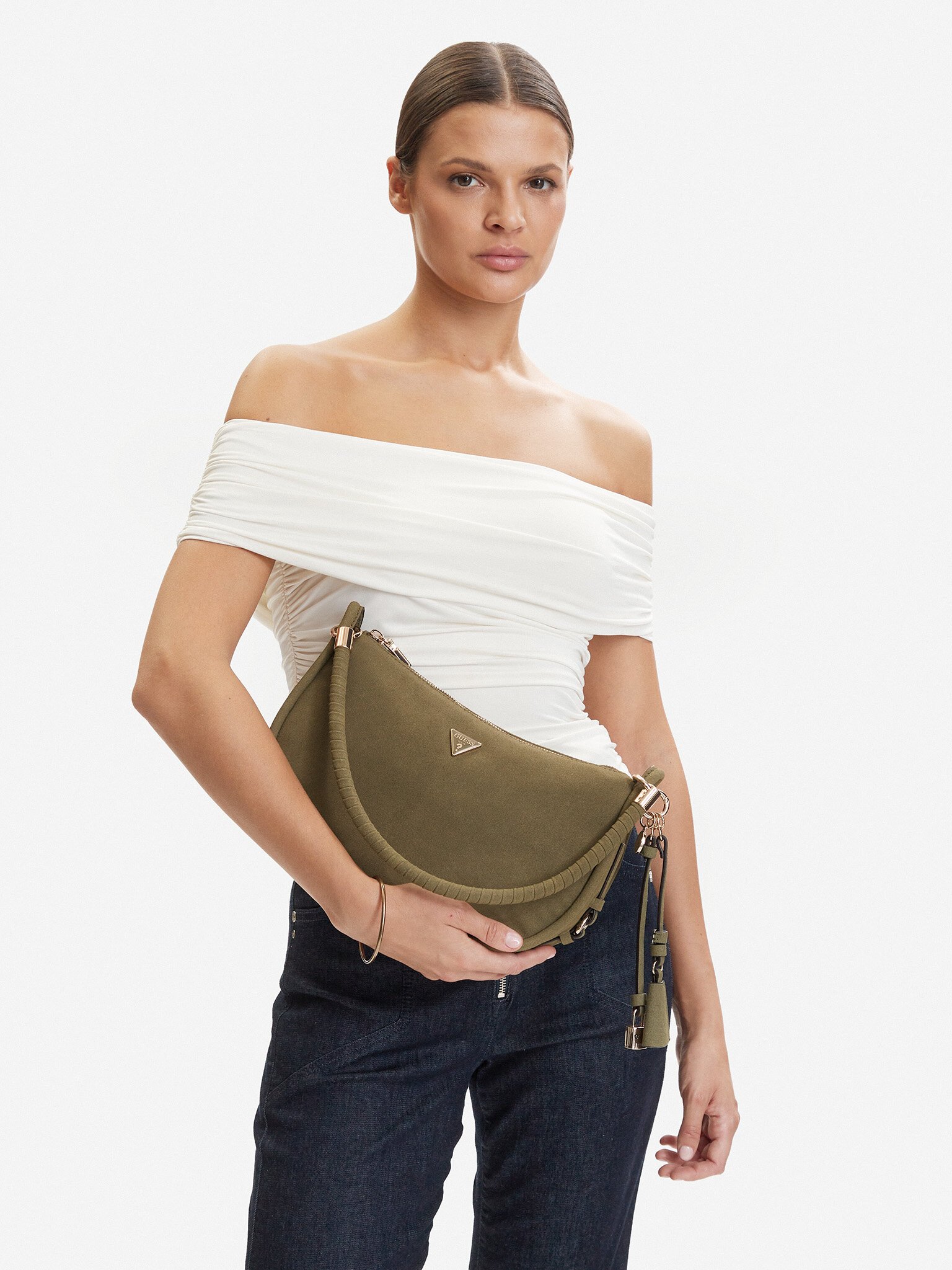 Sac porté épaule  Guess jeans HWSG99 18010 OLIVE