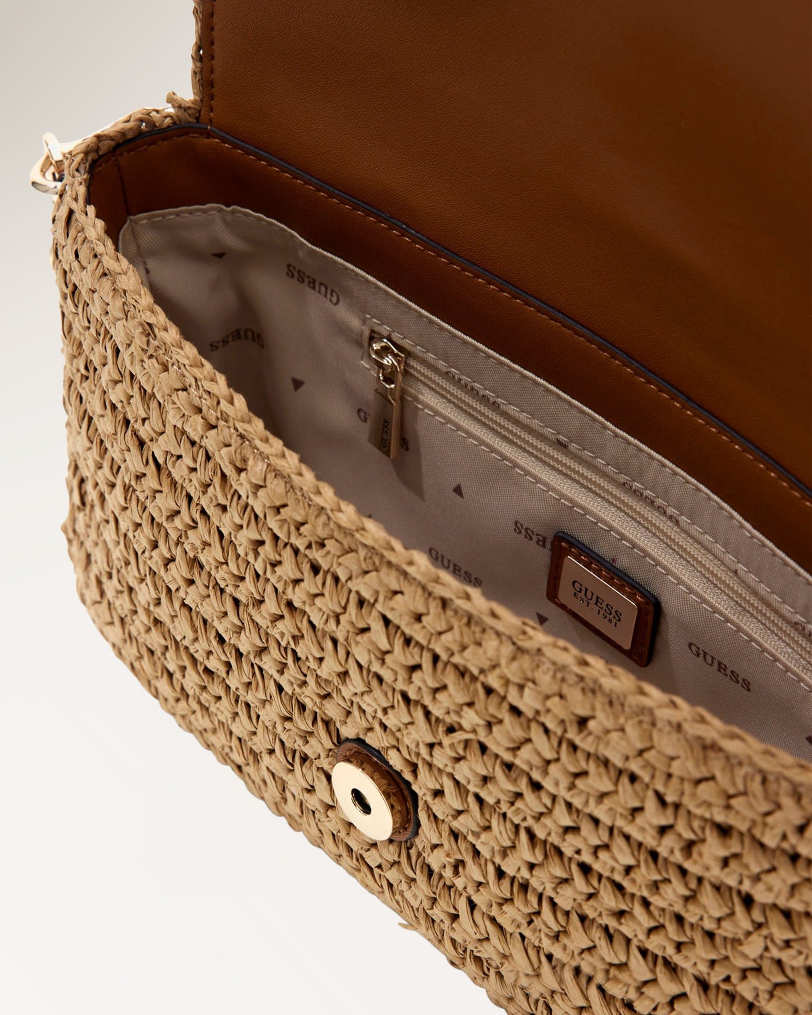 Sac porté épaule  Guess jeans HWWG99 23190 NATURAL/COGNAC