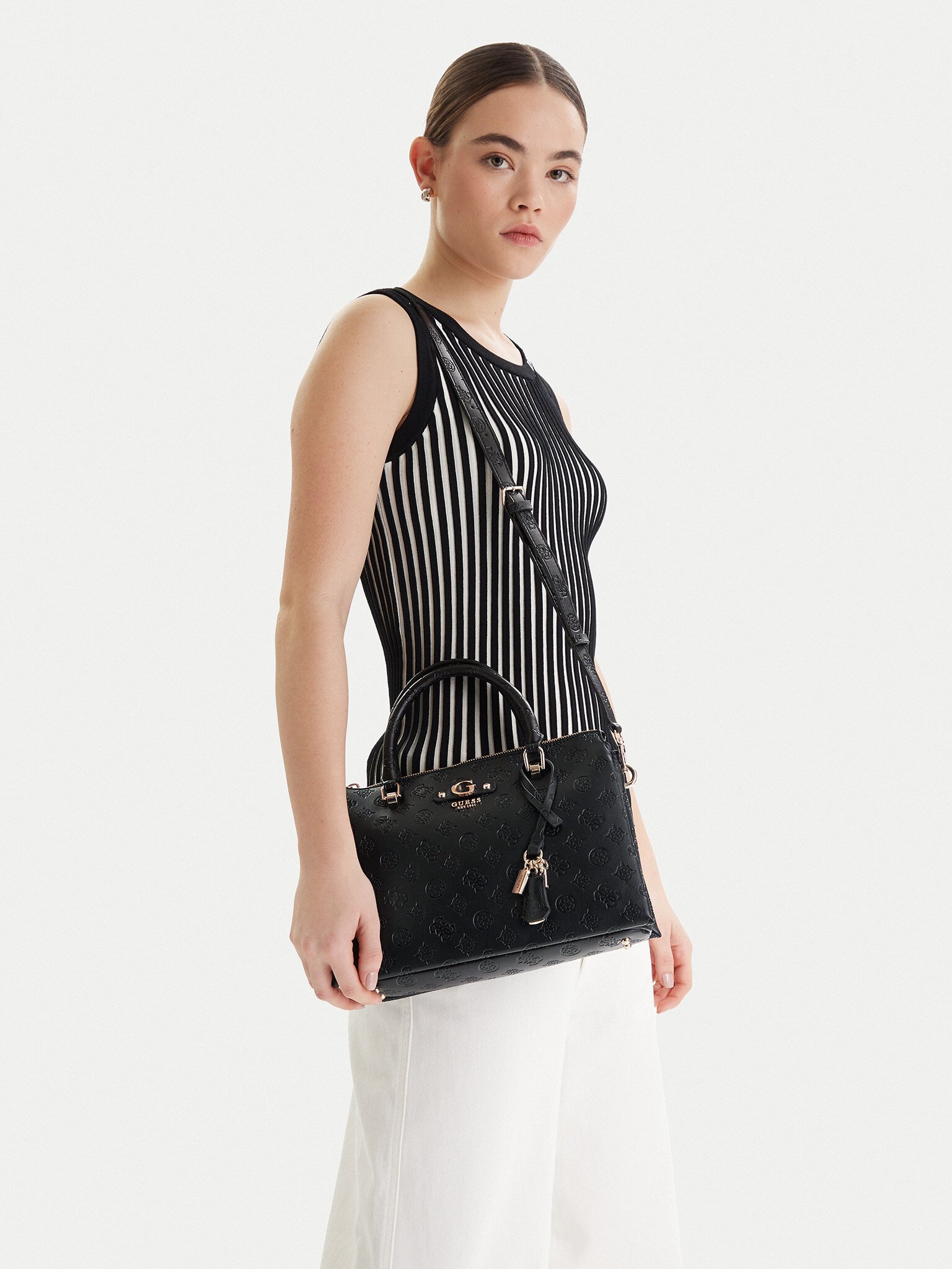 Sacs à Main  Guess jeans HWPD76 02060 BLACK LOGO