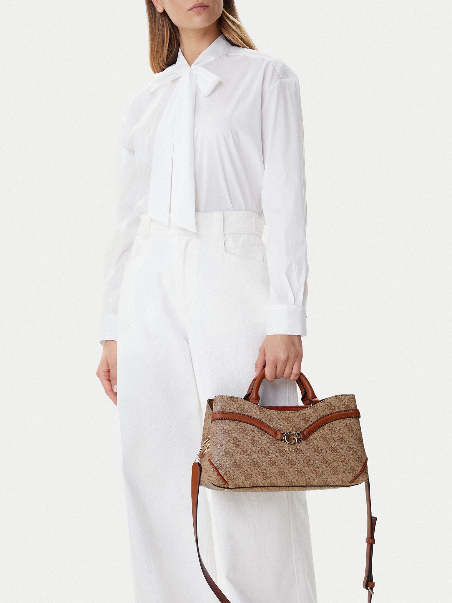 Sacs à Main  Guess jeans HWSG79 93060 LATTE LOGO