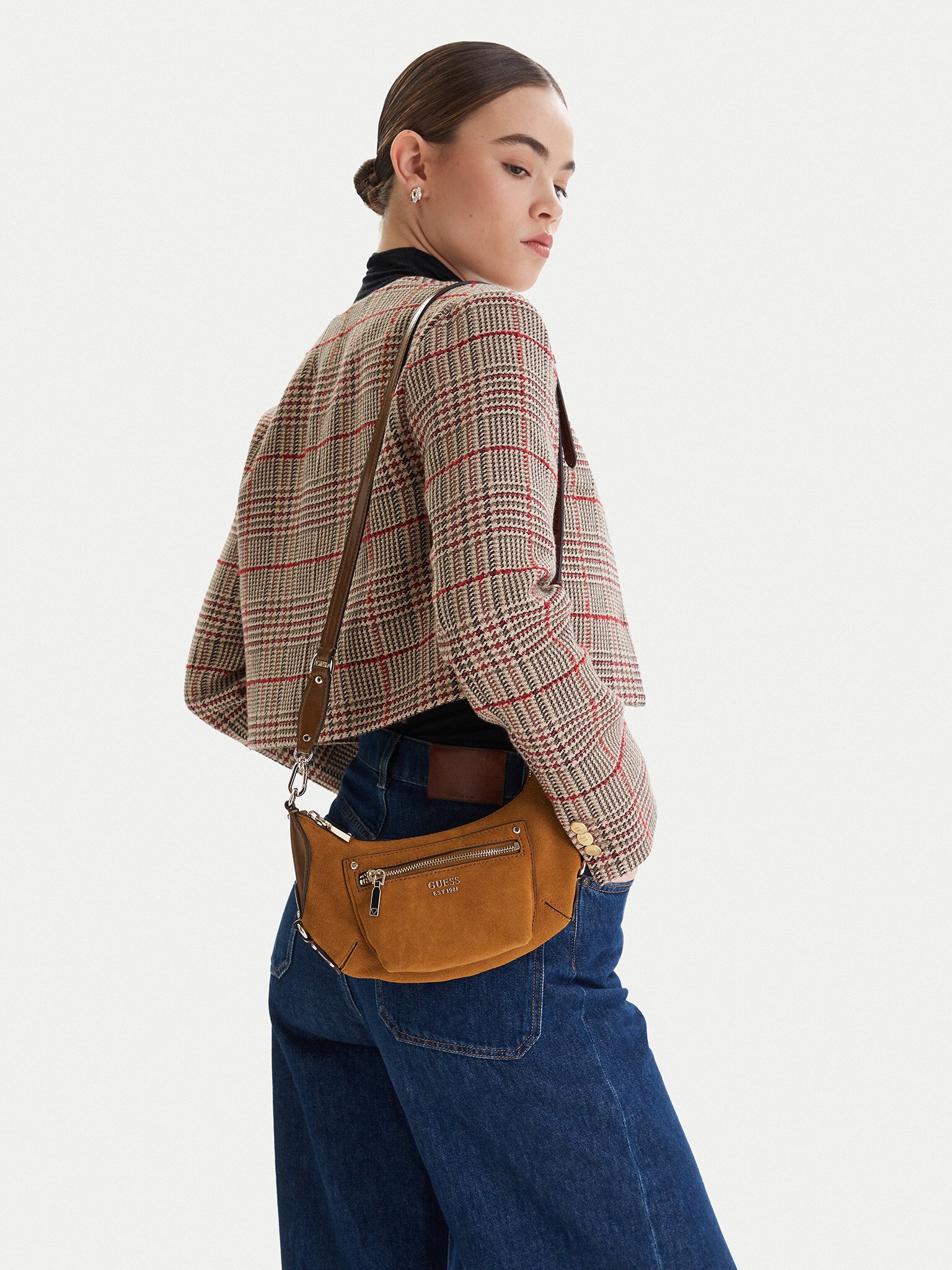 Sac porté épaule  Guess jeans HWSG95 01720 COGNAC