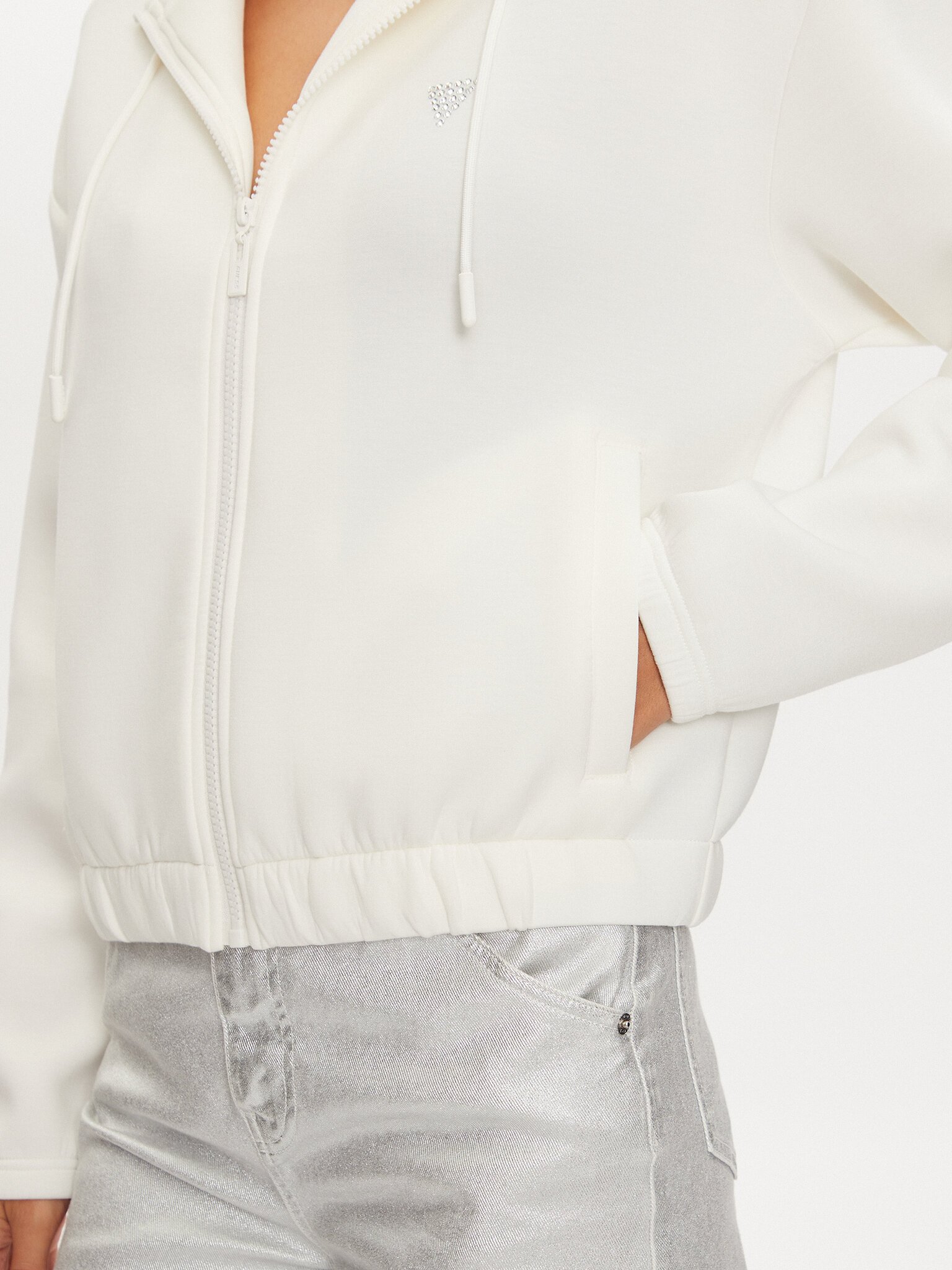 Sweat / sweat zippé  Guess jeans V4BQ14 K7UW2 G6K5 OCEAN SALT