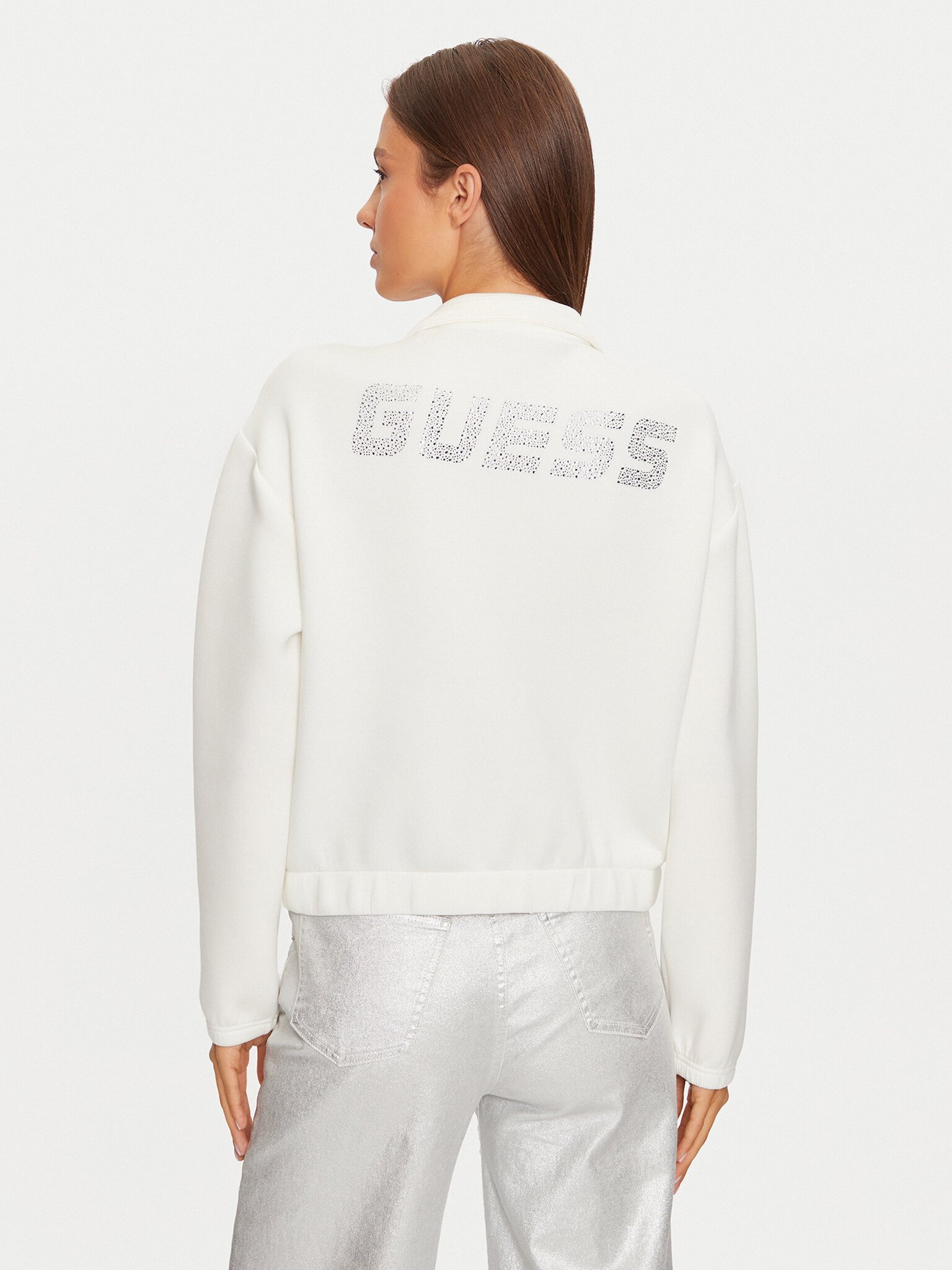 Sweat / sweat zippé  Guess jeans V4BQ14 K7UW2 G6K5 OCEAN SALT