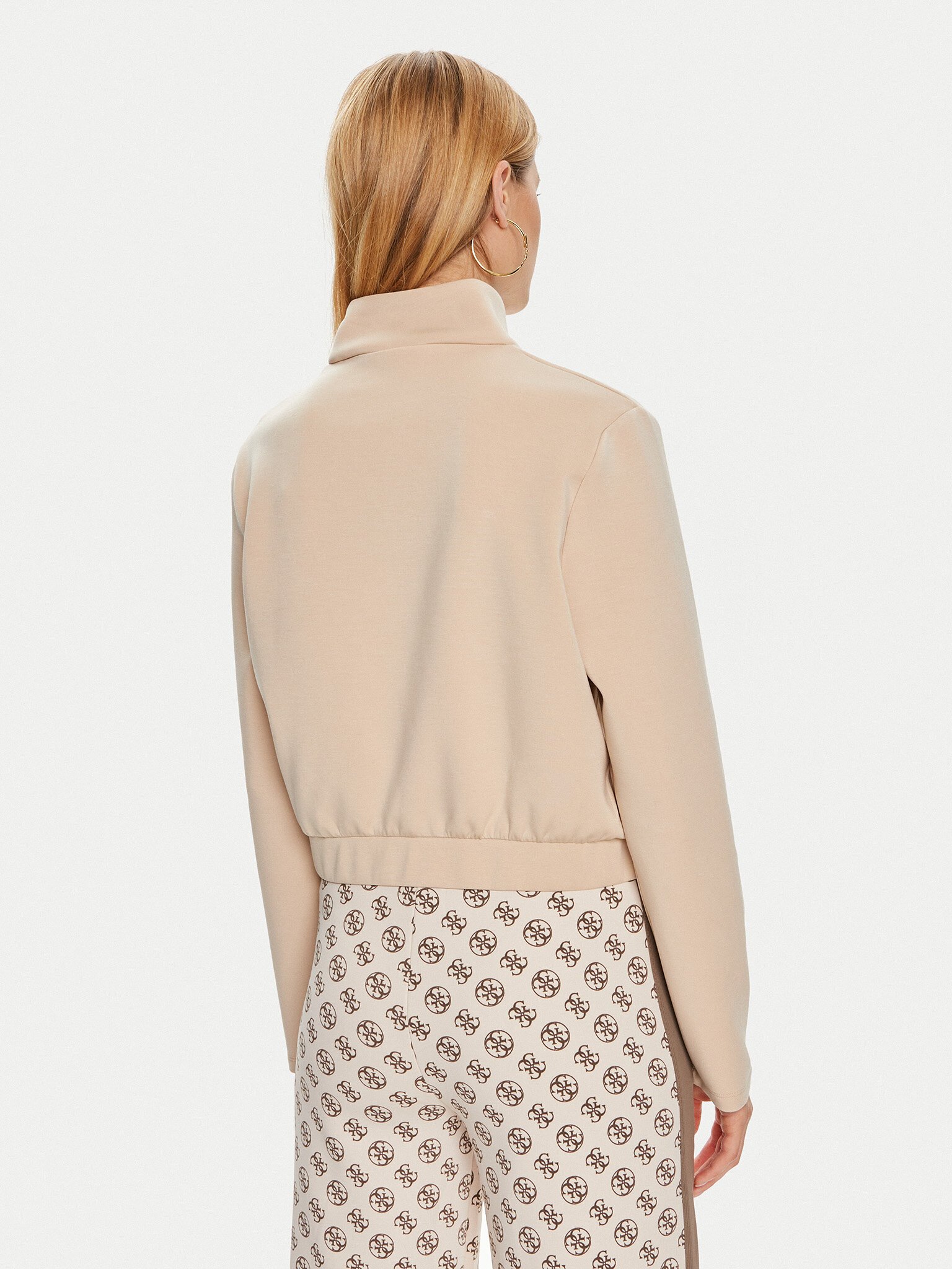 Sweat / sweat zippé  Guess jeans V4YQ05 KCAY2 G1L9 FAWN TAUPE