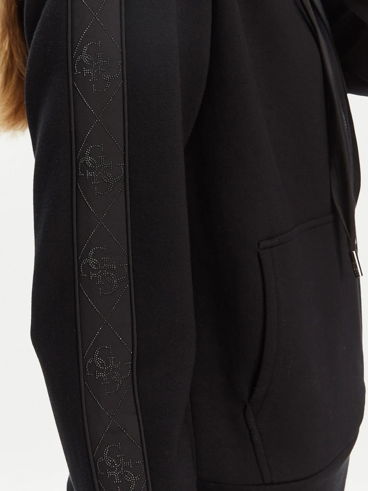 Sweat / sweat zippé  Guess jeans W5YQ05 KBYE2 JBLK Jet Black A996