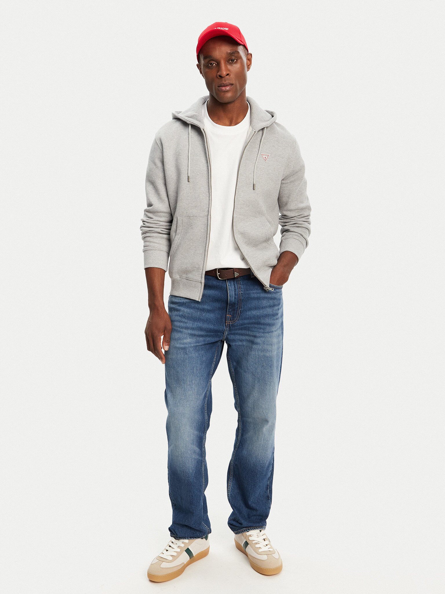 Sweats zippés  Guess jeans M4YQ28 K9V31 H90Z GJ MEDIUM GREY HEATH