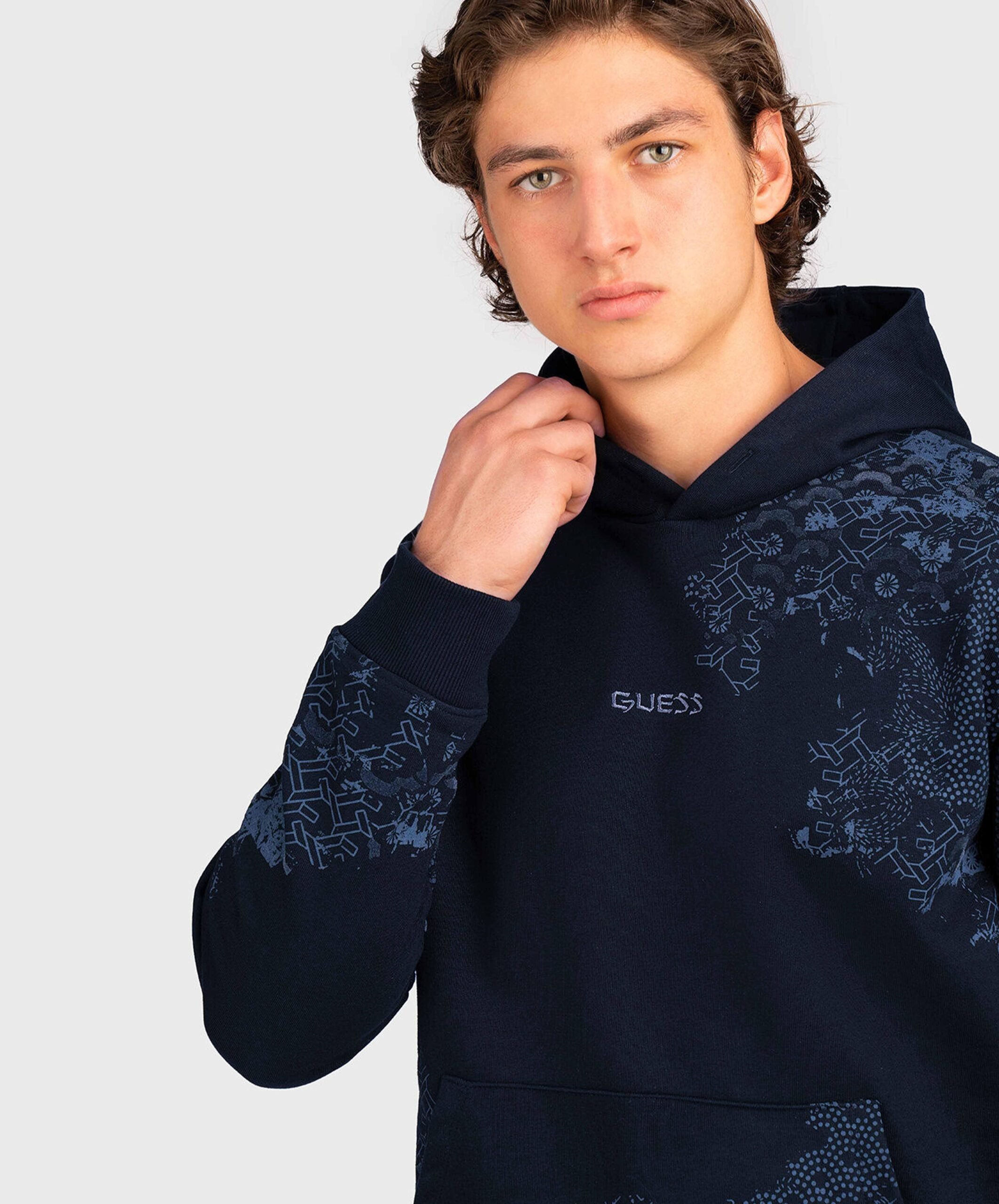 Sweatshirts  Guess jeans M4YQ13 KBY51 G7V2 SMART BLUE