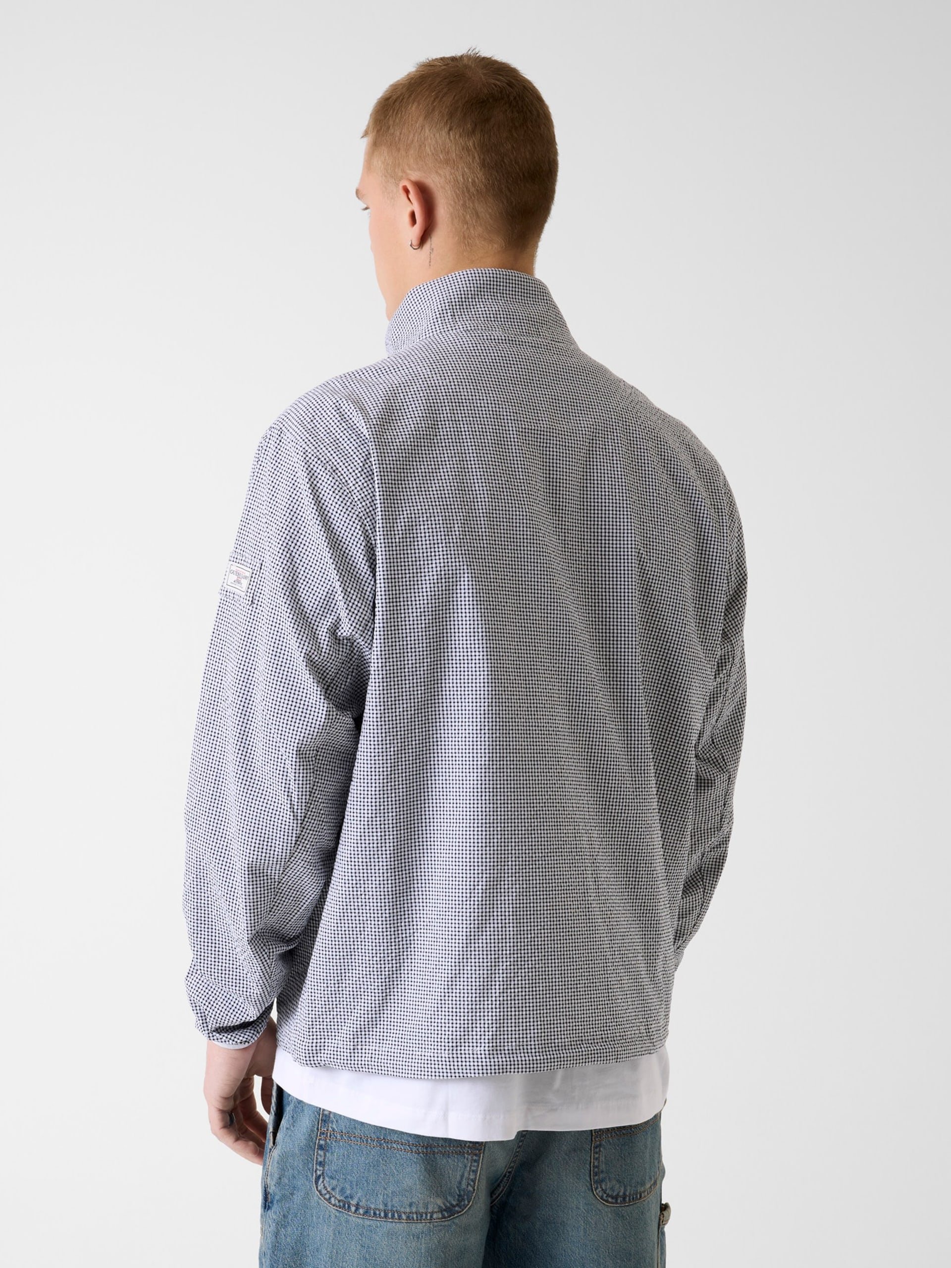 Sweatshirts  Guess jeans M6GL01 WFC01 L914 BLACK/WHITE GINGHAM