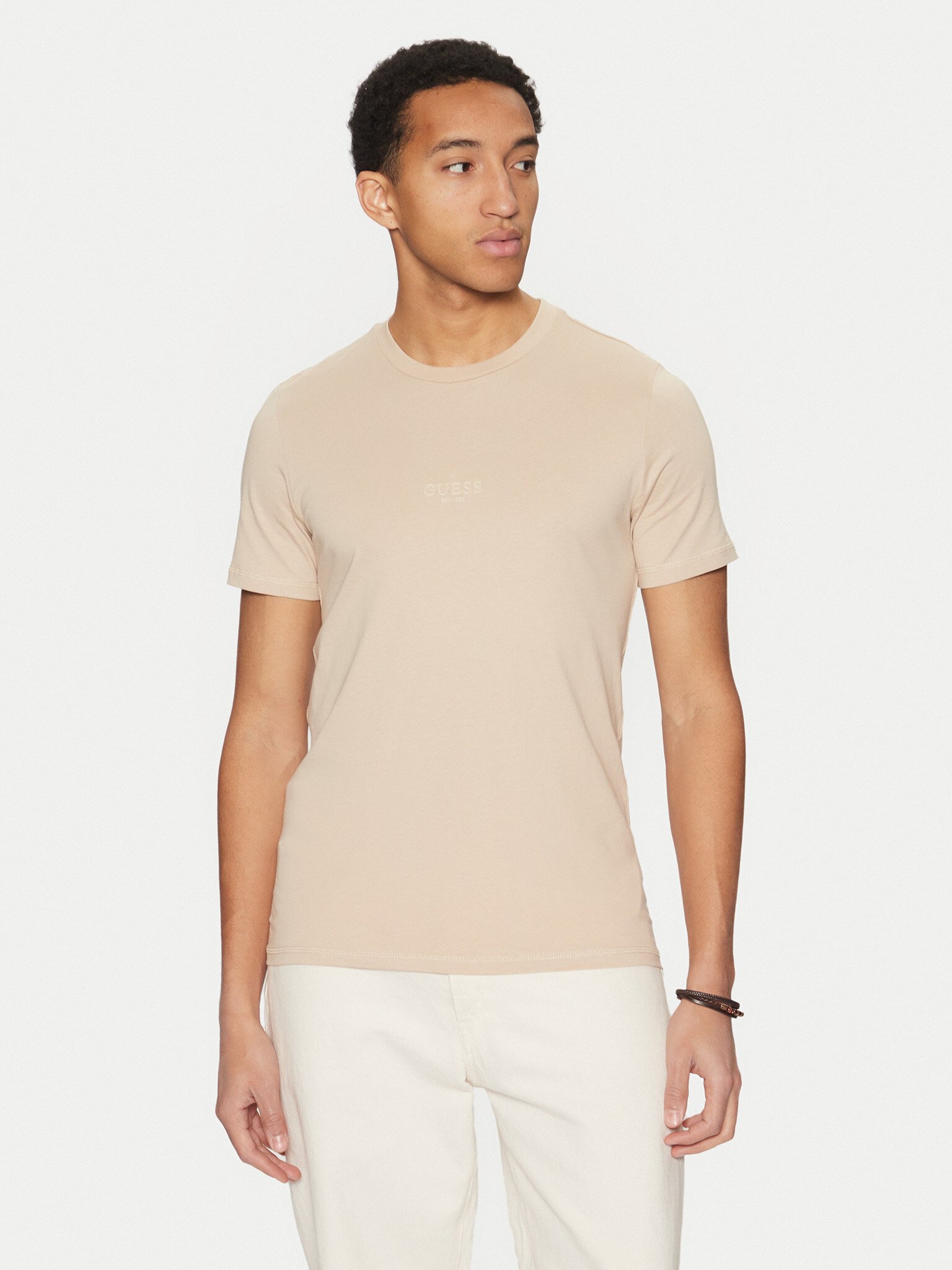 T-S manches courtes  Guess jeans M2YI72 I3Z14 G1DR NEUTRAL SAND