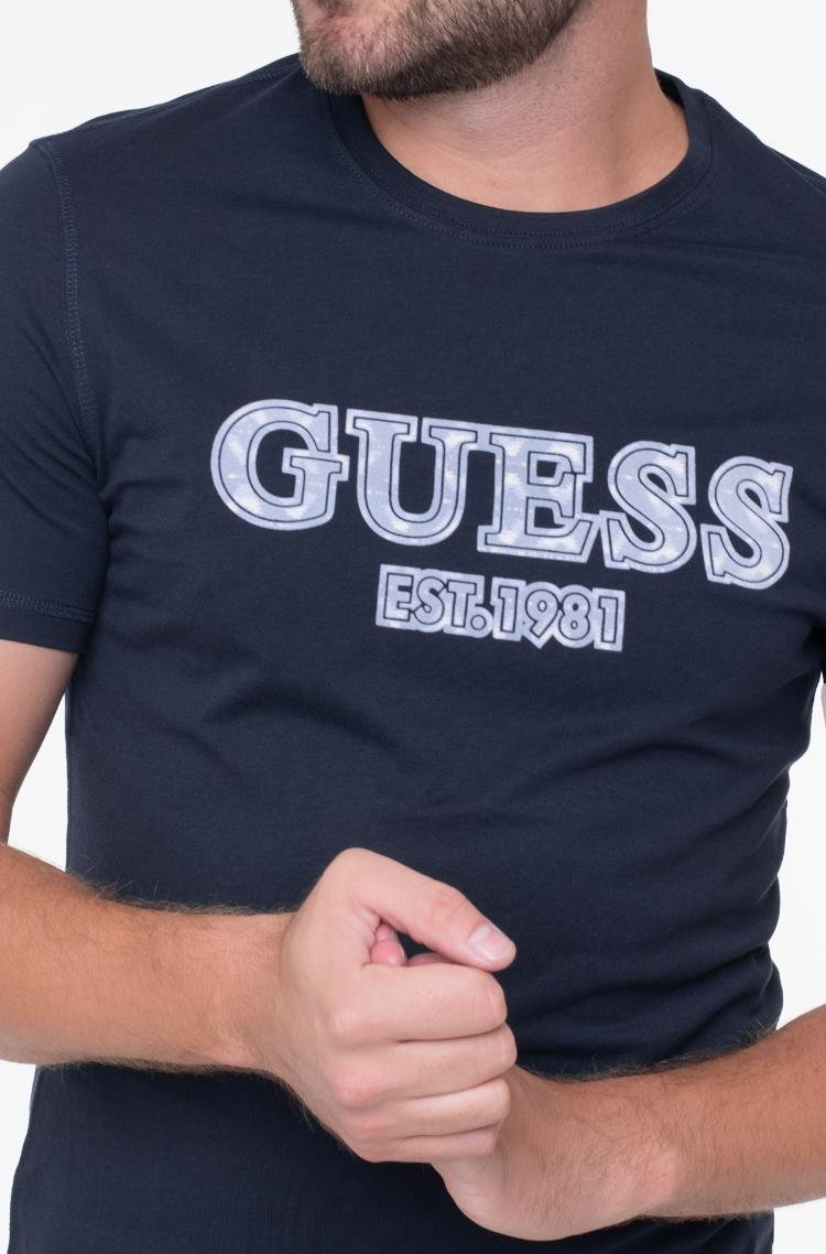 T-S manches courtes  Guess jeans M4BI45 I3Z14 G7V2 SMART BLUE