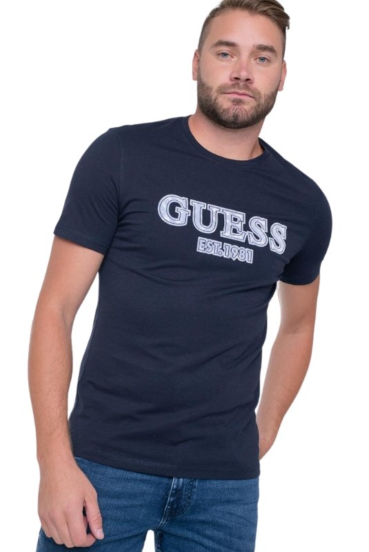 T-S manches courtes  Guess jeans M4BI45 I3Z14 G7V2 SMART BLUE