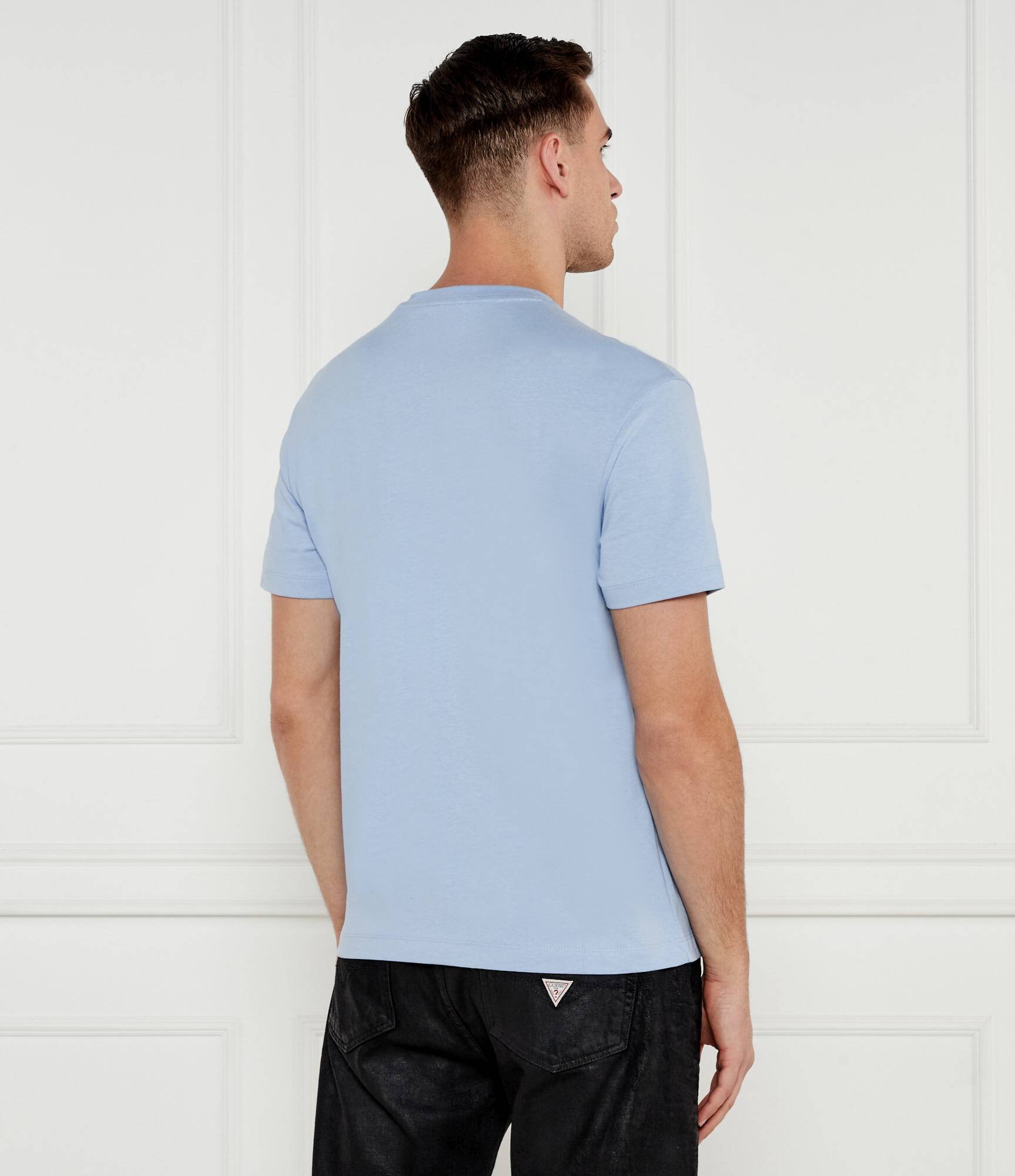 T-S manches courtes  Guess jeans M4YI42 K8FQ4 G7P4 AURA BLUE