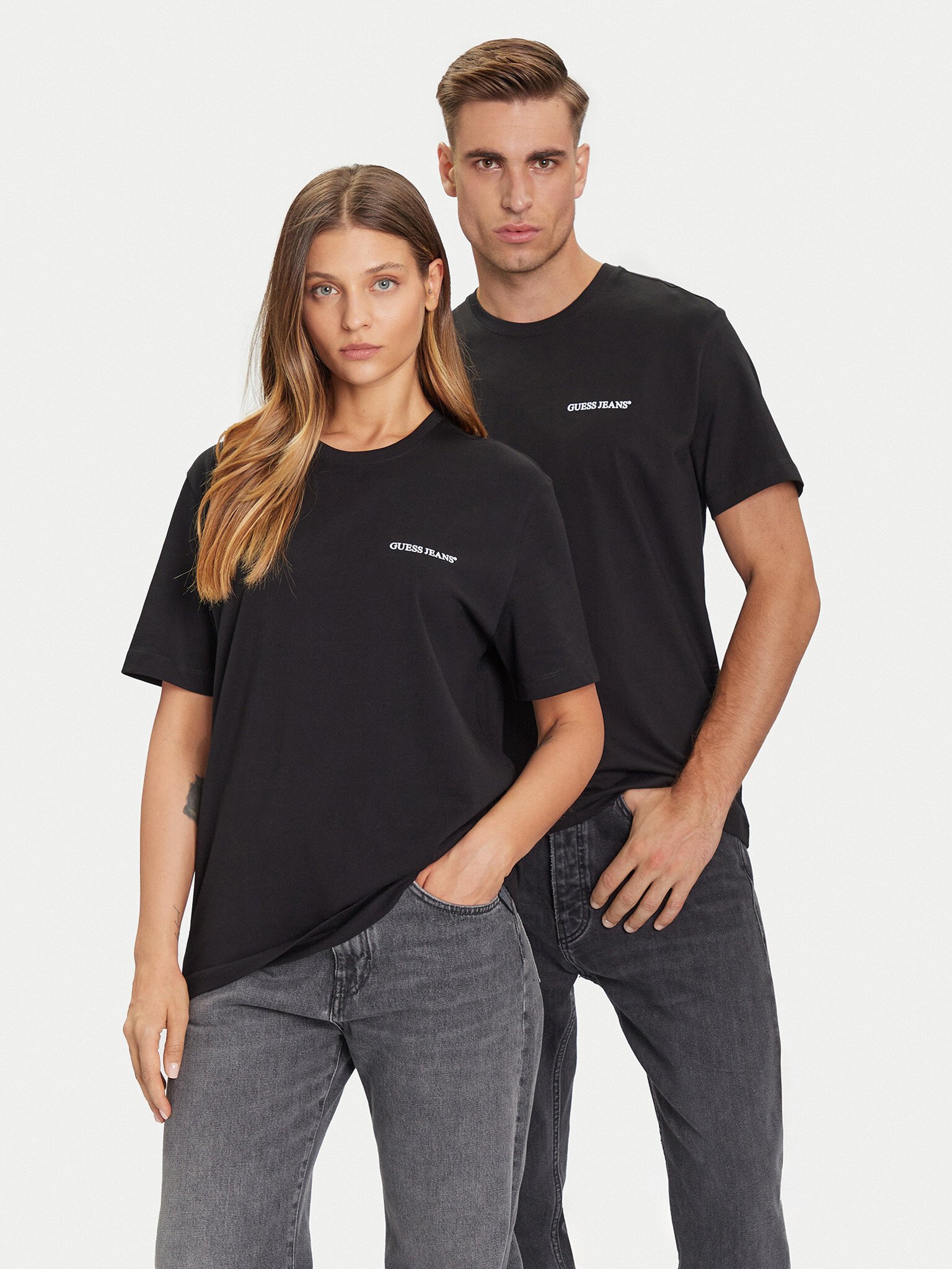 T-S manches courtes  Guess jeans M5BI78 K8FQ4 JBLK Jet Black A996