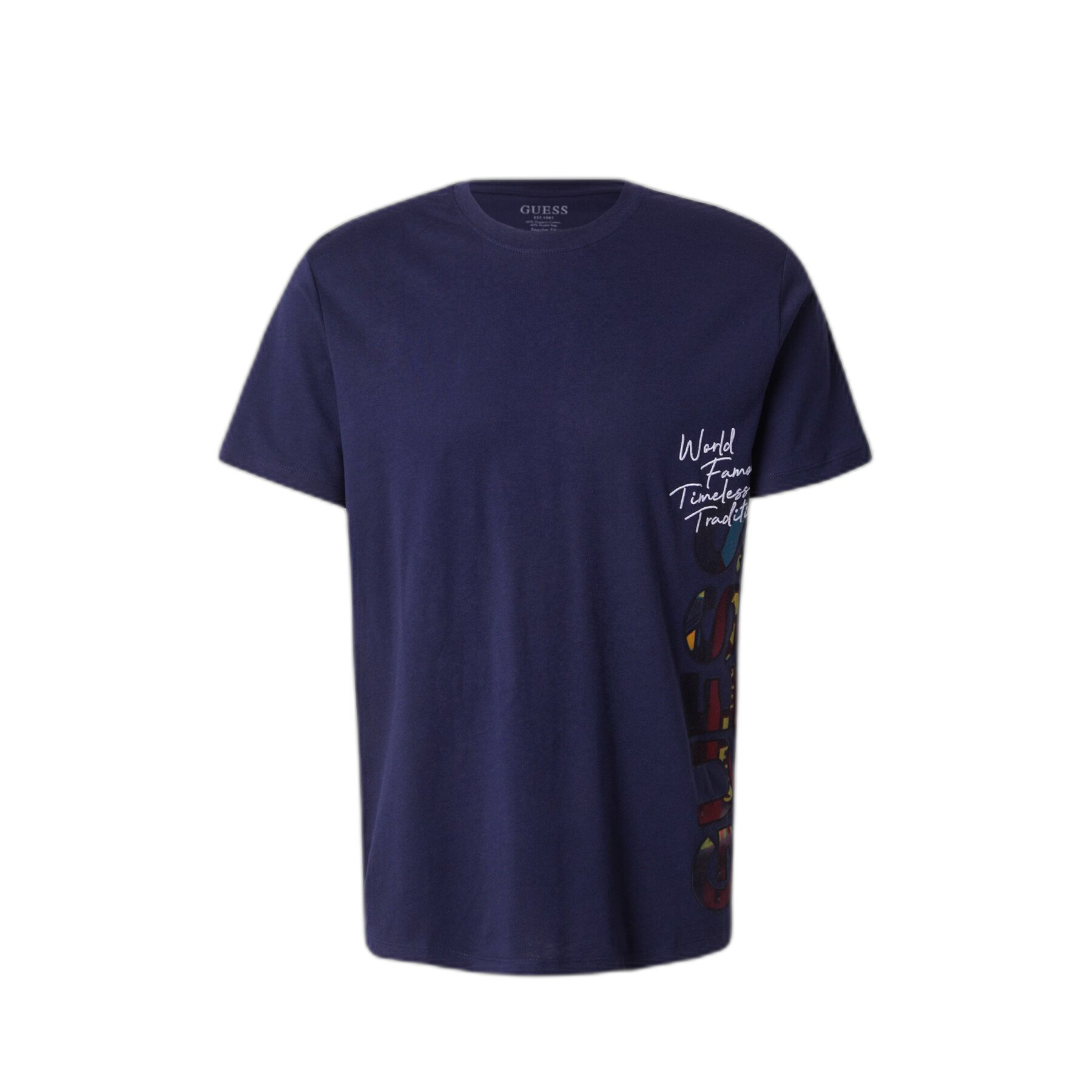 T-S manches courtes  Guess jeans M5RI01 KCHA1 G7V2 SMART BLUE