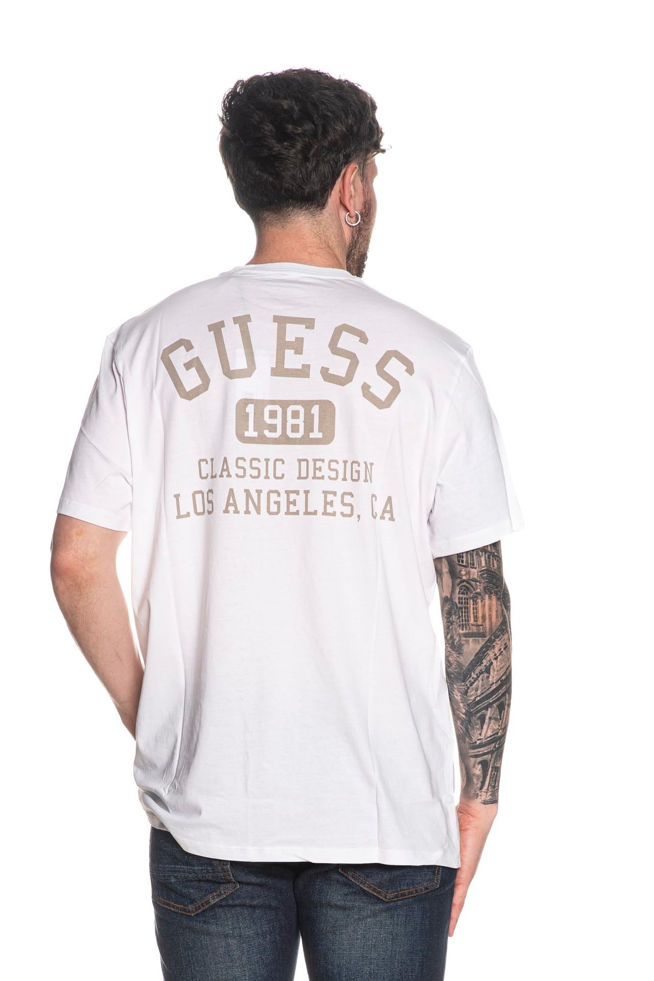 T-S manches courtes  Guess jeans M5RI86 K9RM1 G011 Pure White