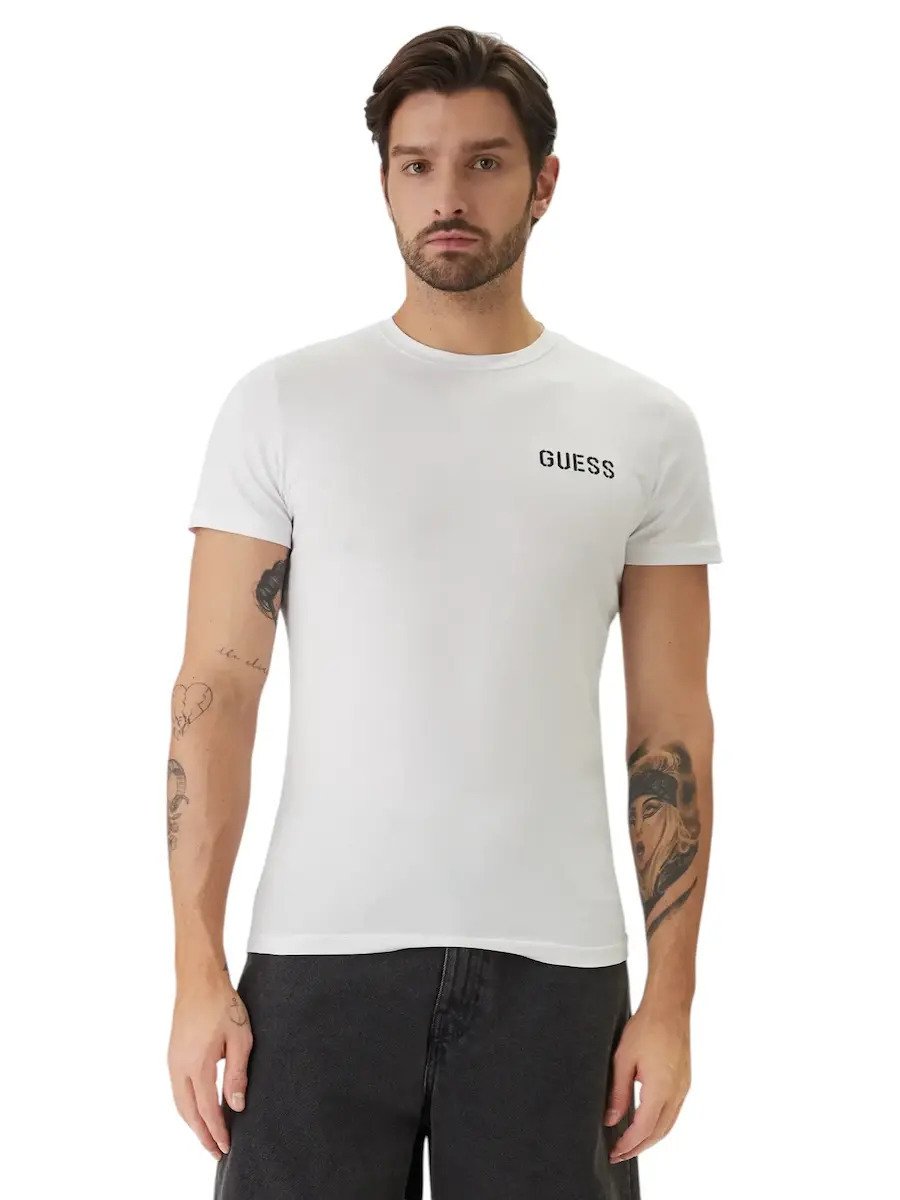 T-S manches courtes  Guess jeans U6GM03 K6YW1 G011 Pure White