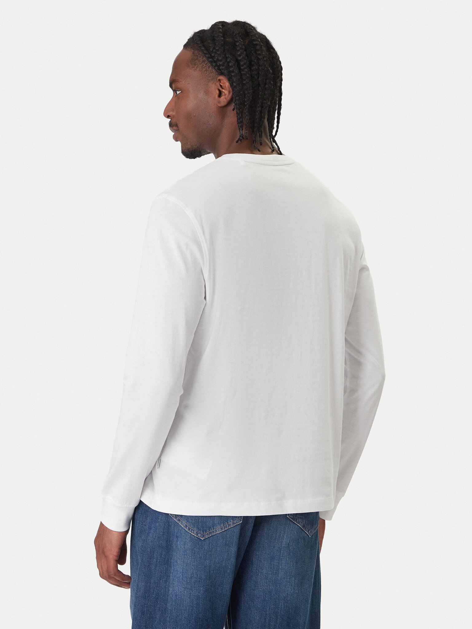 T-S manches longues  Guess jeans M5RI84 K8HM0 G011 Pure White