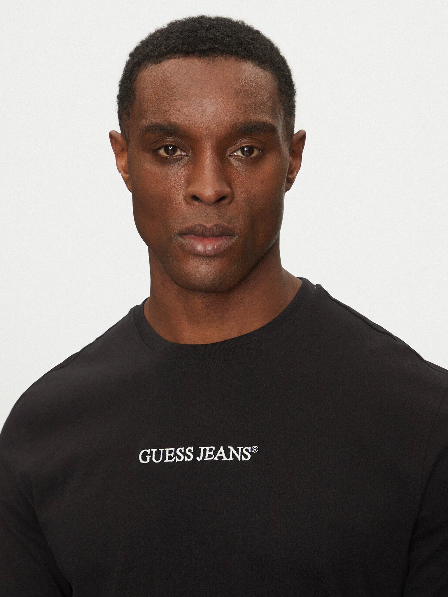 T-S manches longues  Guess jeans M5RI84 K8HM0 JBLK Jet Black A996