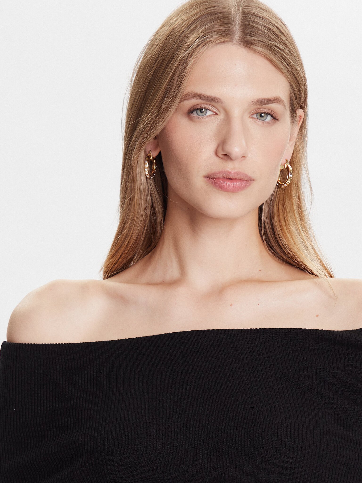 Tee shirt manches longues  Guess jeans W5BR48 Z0612 JBLK Jet Black A996