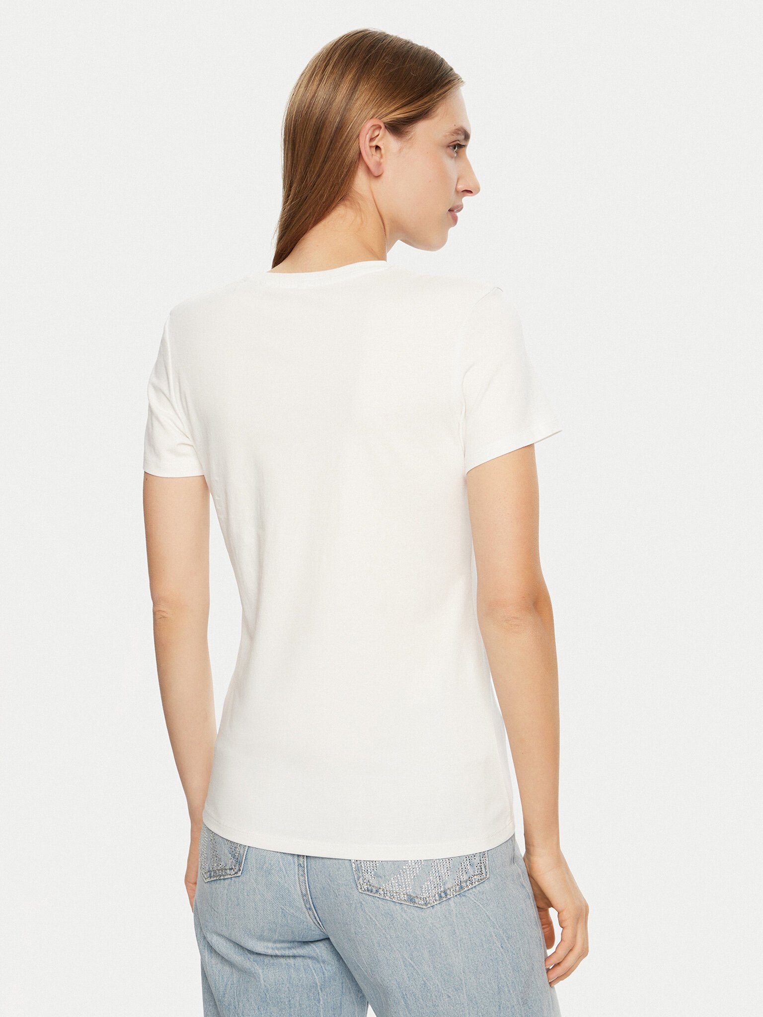 Tee shirt  Guess jeans O5RI01 KBBU1 G011 Pure White