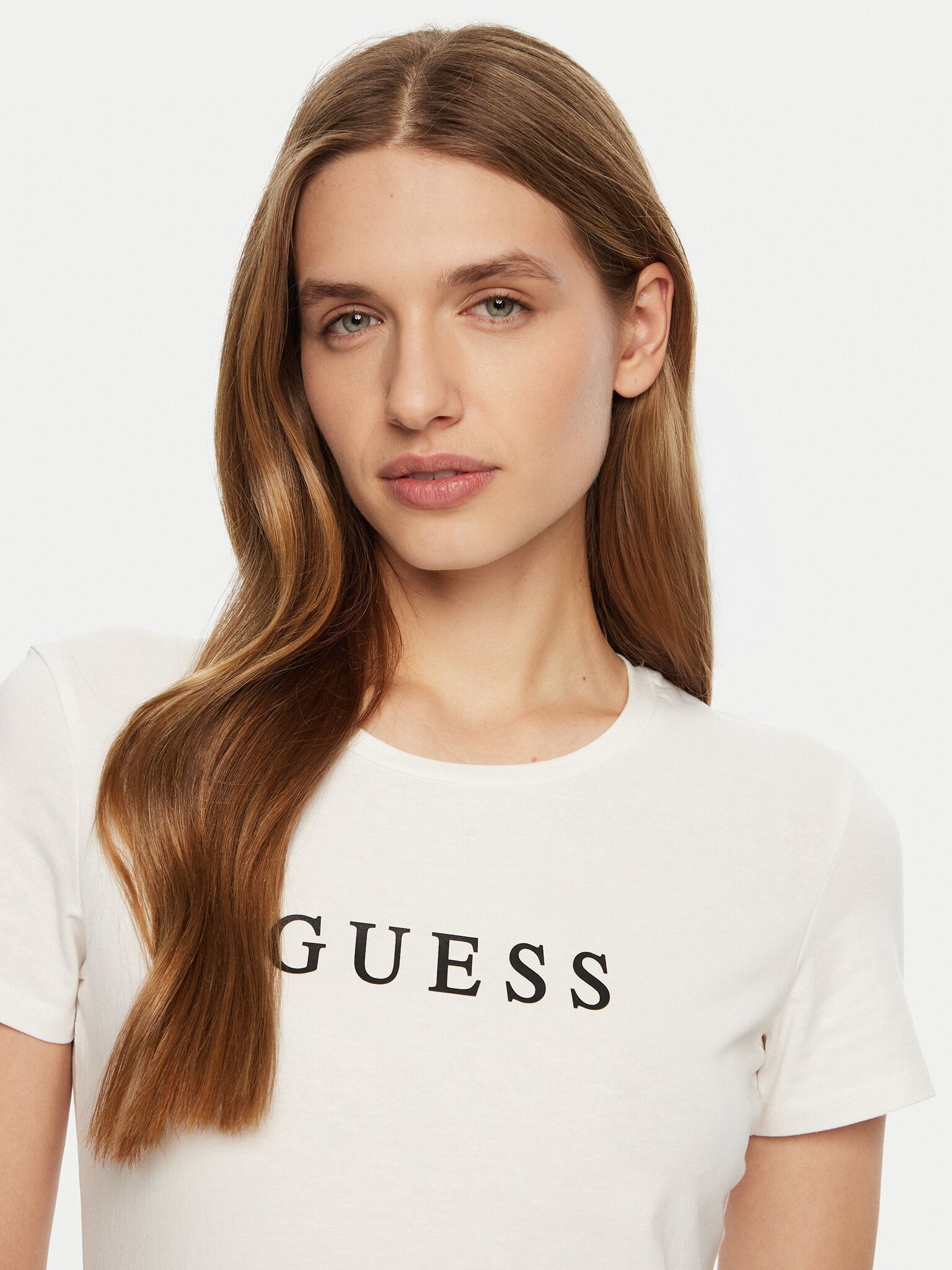 Tee shirt  Guess jeans O5RI01 KBBU1 G011 Pure White