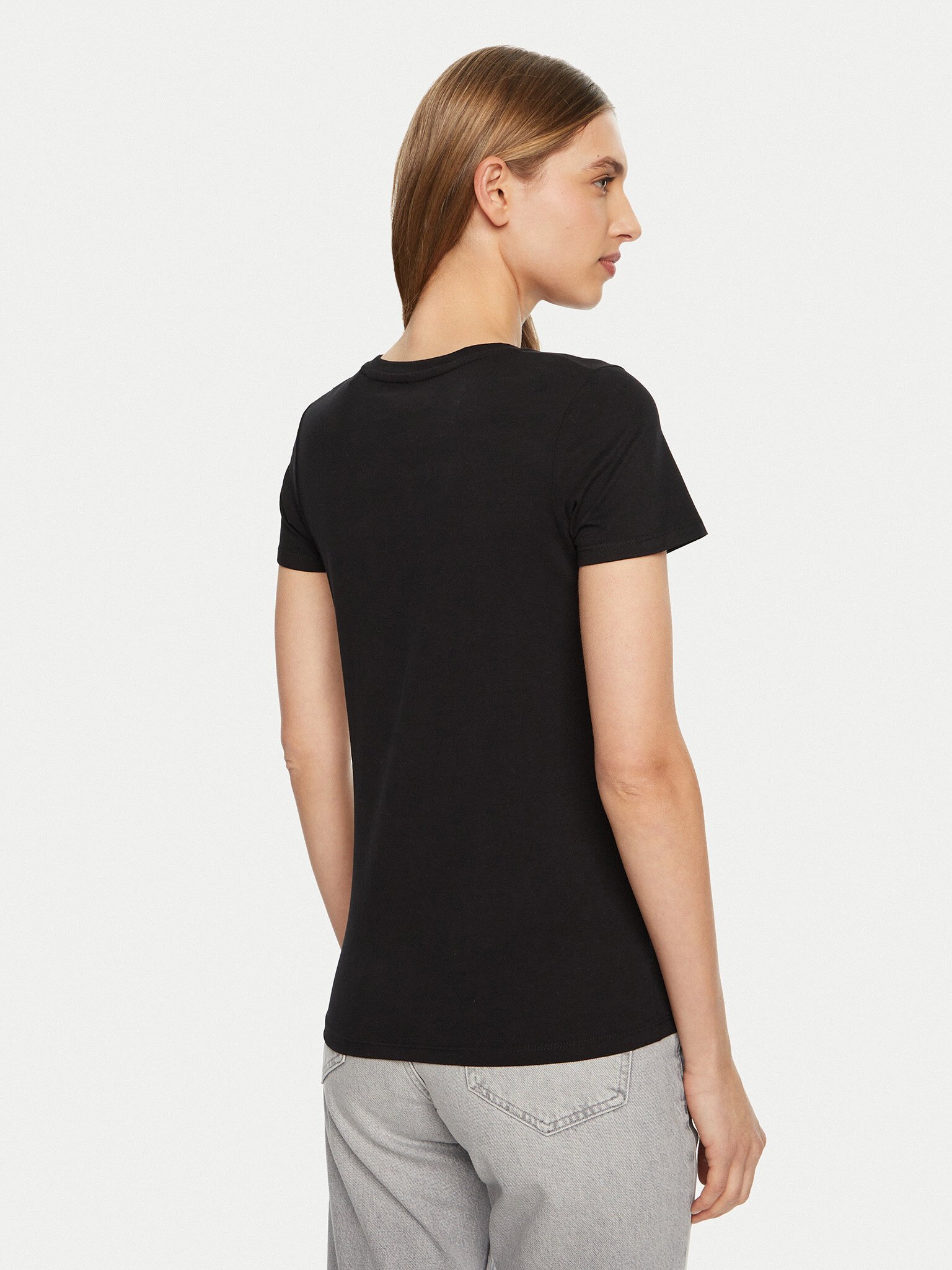 Tee shirt  Guess jeans O5RI01 KBBU1 JBLK Jet Black A996
