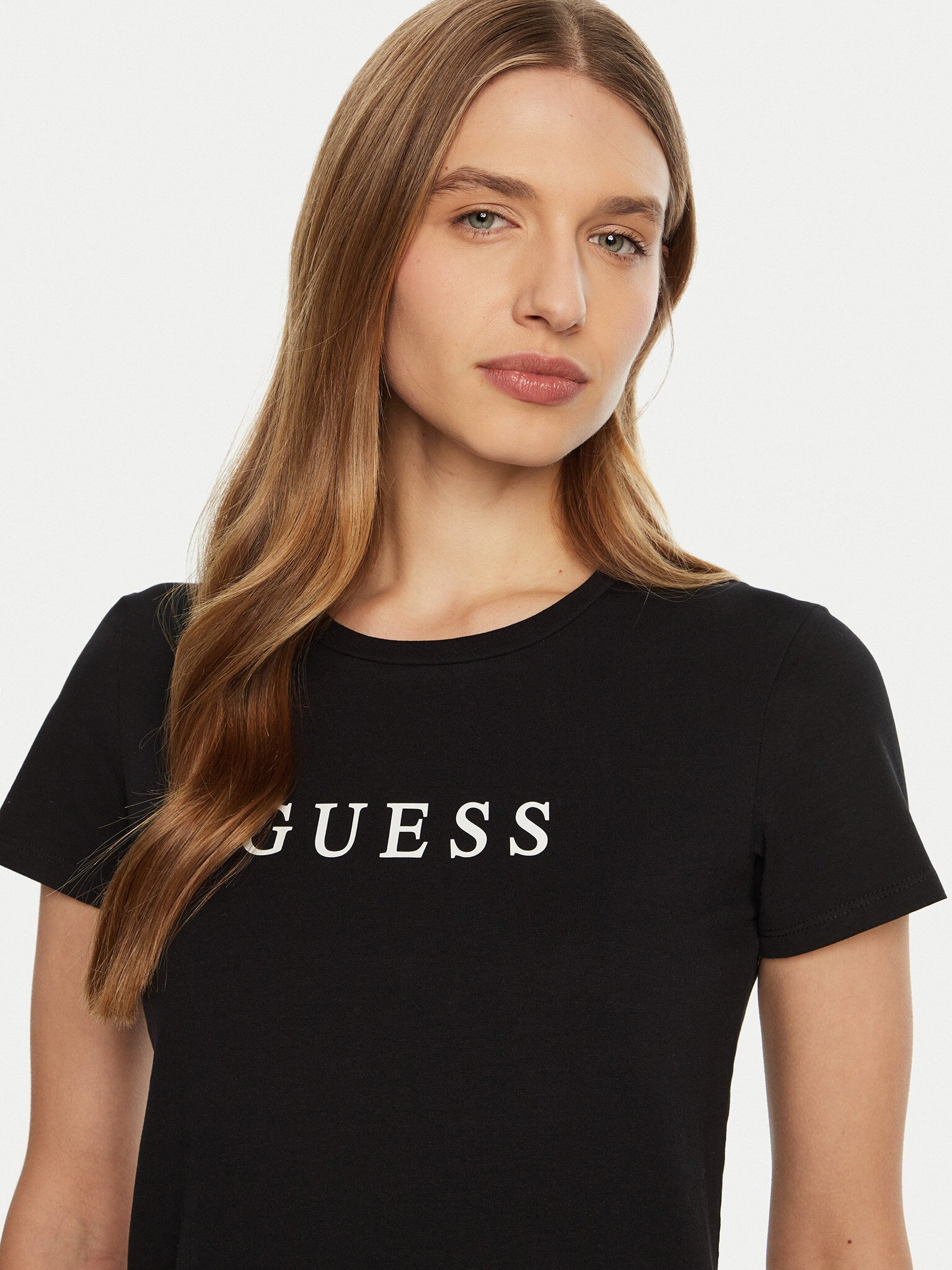 Tee shirt  Guess jeans O5RI01 KBBU1 JBLK Jet Black A996