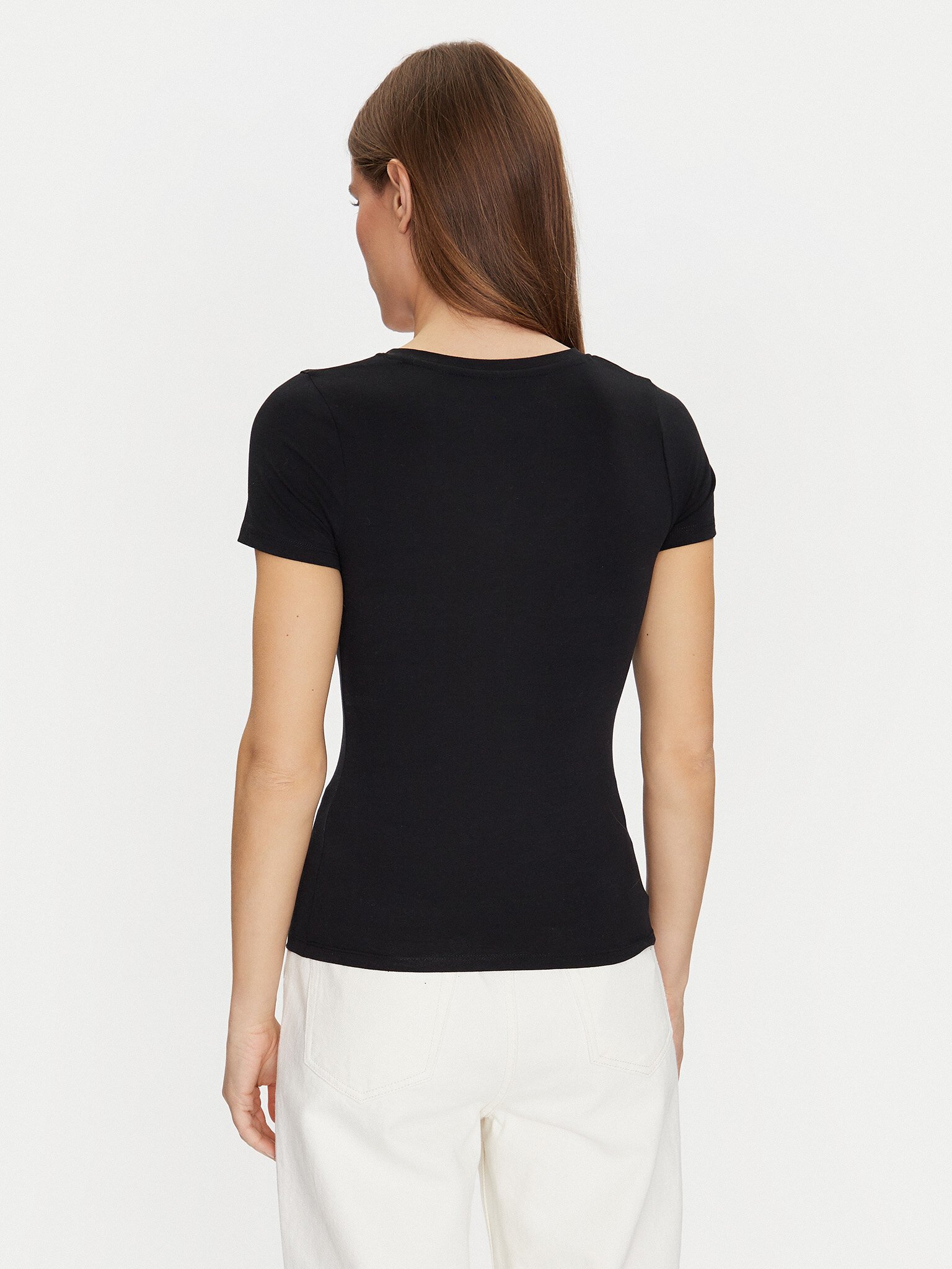 Tee shirt  Guess jeans O5RI02 KBBU1 JBLK Jet Black A996
