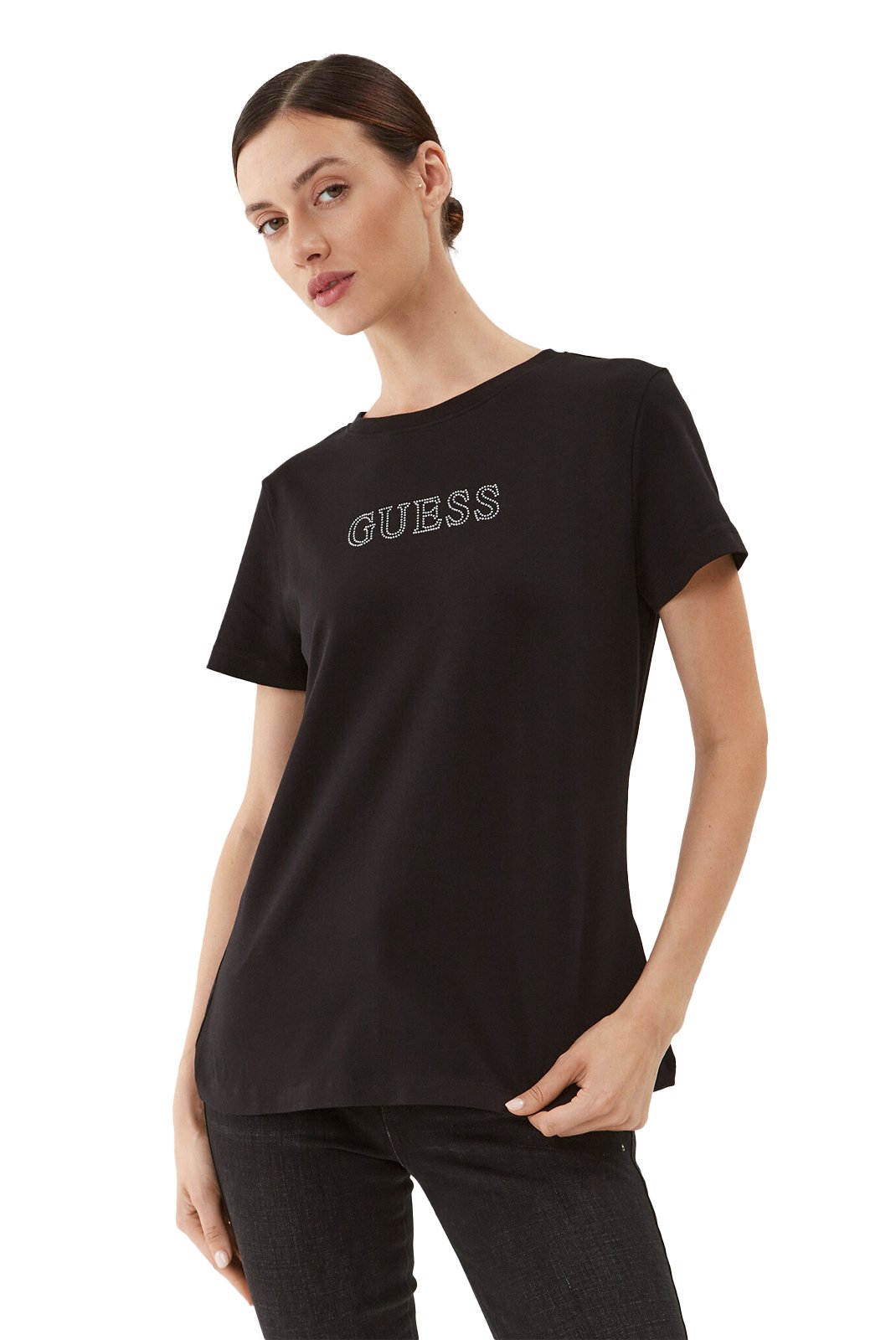 Tee shirt  Guess jeans V3BI11 J1314 JBLK Jet Black A996