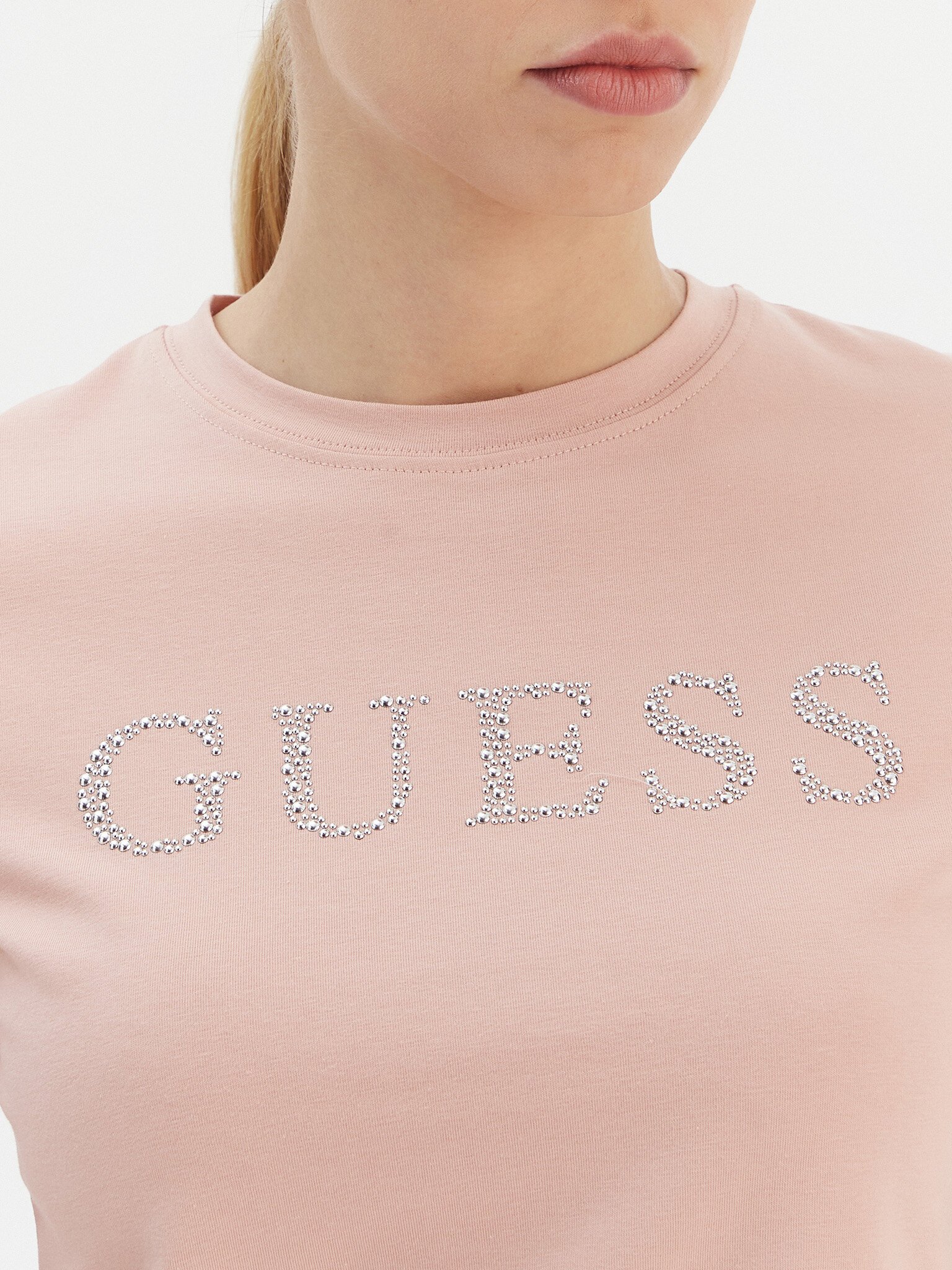 Tee shirt  Guess jeans V6RI20 J1314 G6M1 ROSE BLISS