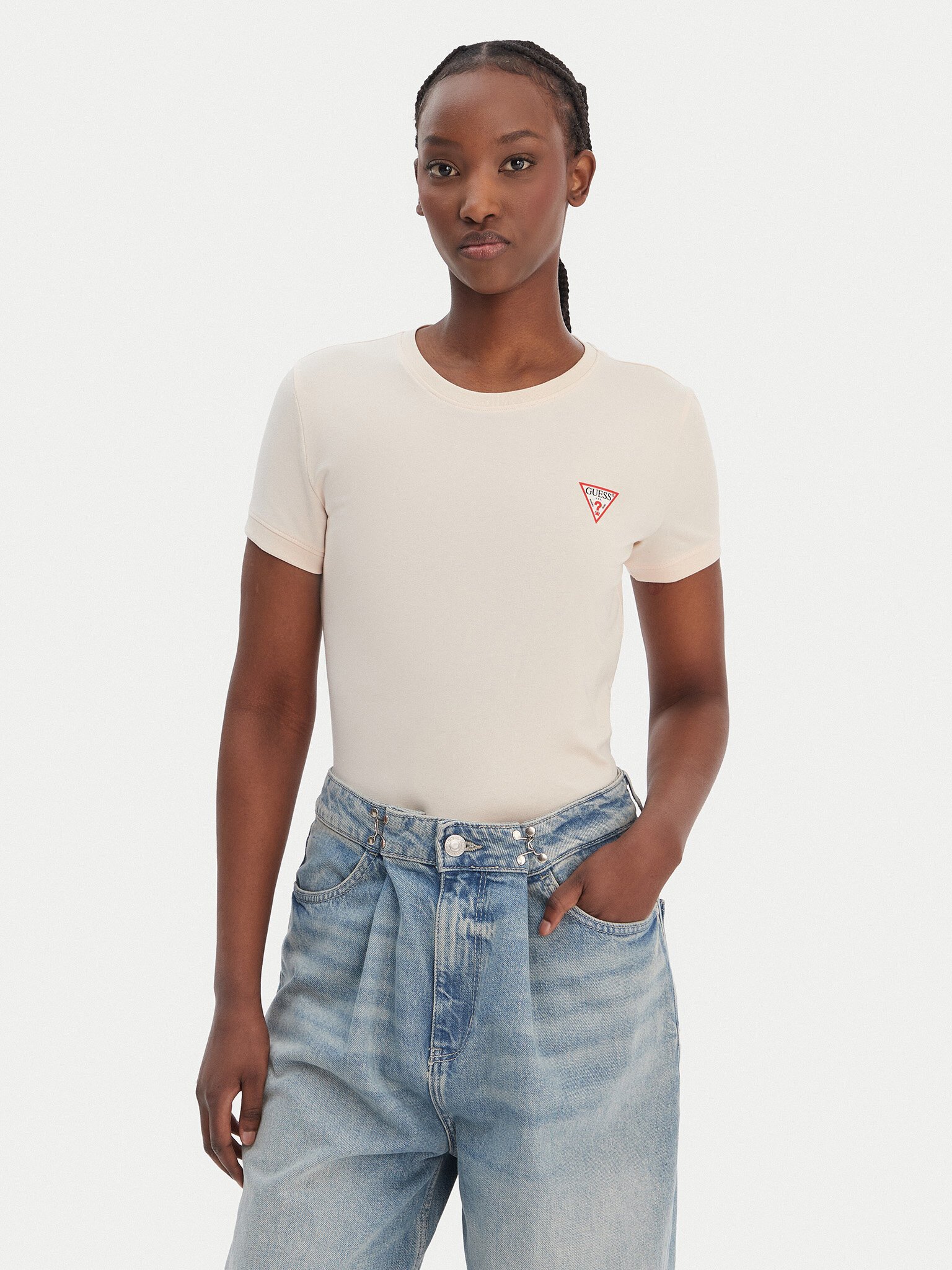 Tee shirt  Guess jeans W2YI44 J1314 G67C COSMIC VANILLA