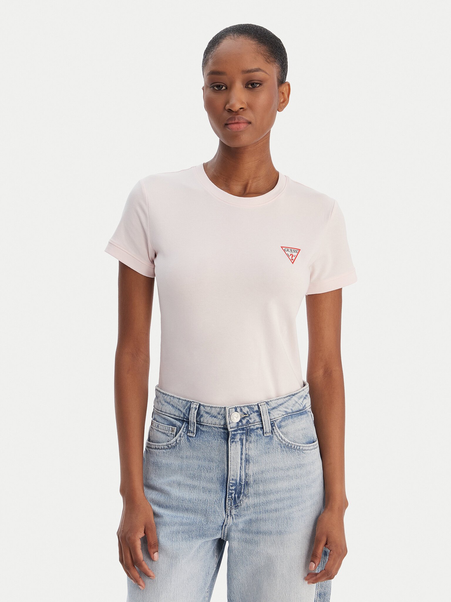 Tee shirt  Guess jeans W2YI44 J1314 A627 DELICATE PINK