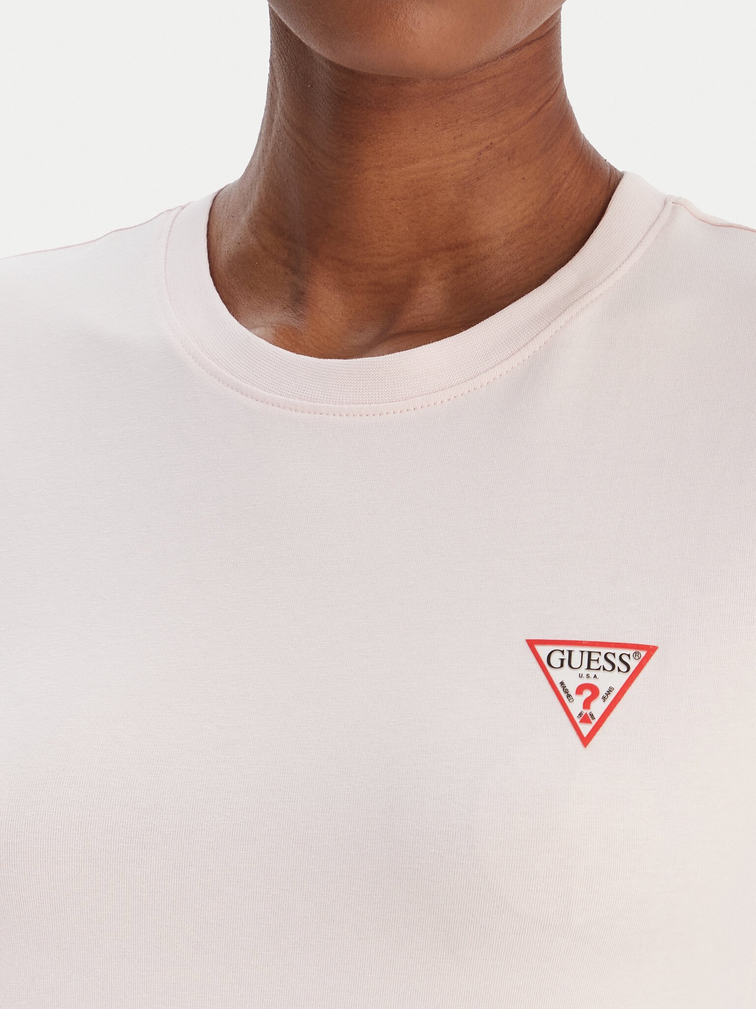 Tee shirt  Guess jeans W2YI44 J1314 A627 DELICATE PINK