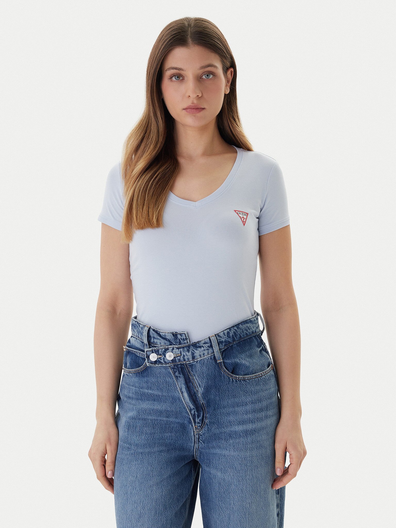 Tee shirt  Guess jeans W2YI45 J1314 G7S1 AIRWAY BLUE