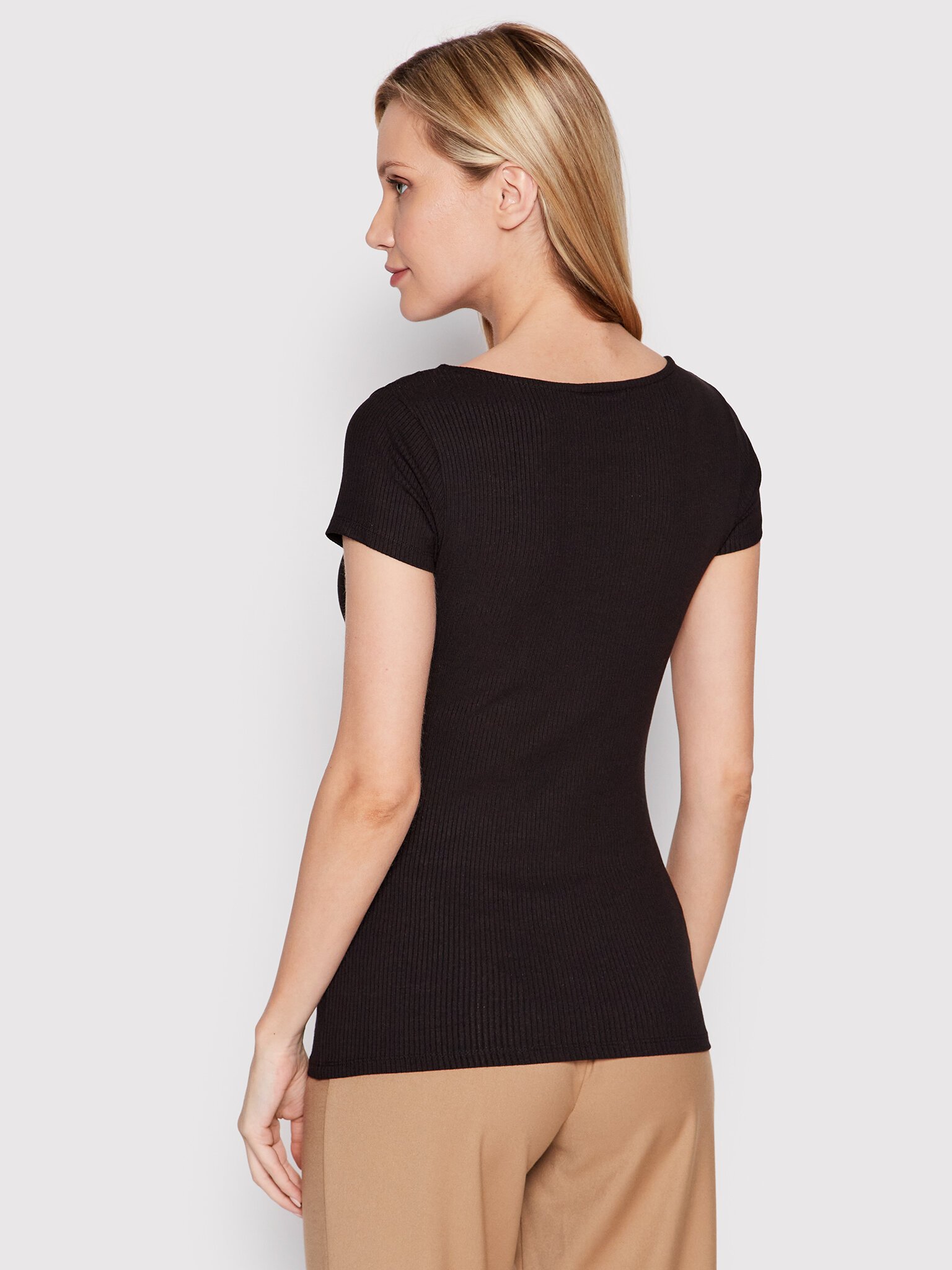 Tee shirt  Guess jeans W2YP24 KBCO2 JBLK Jet Black A996