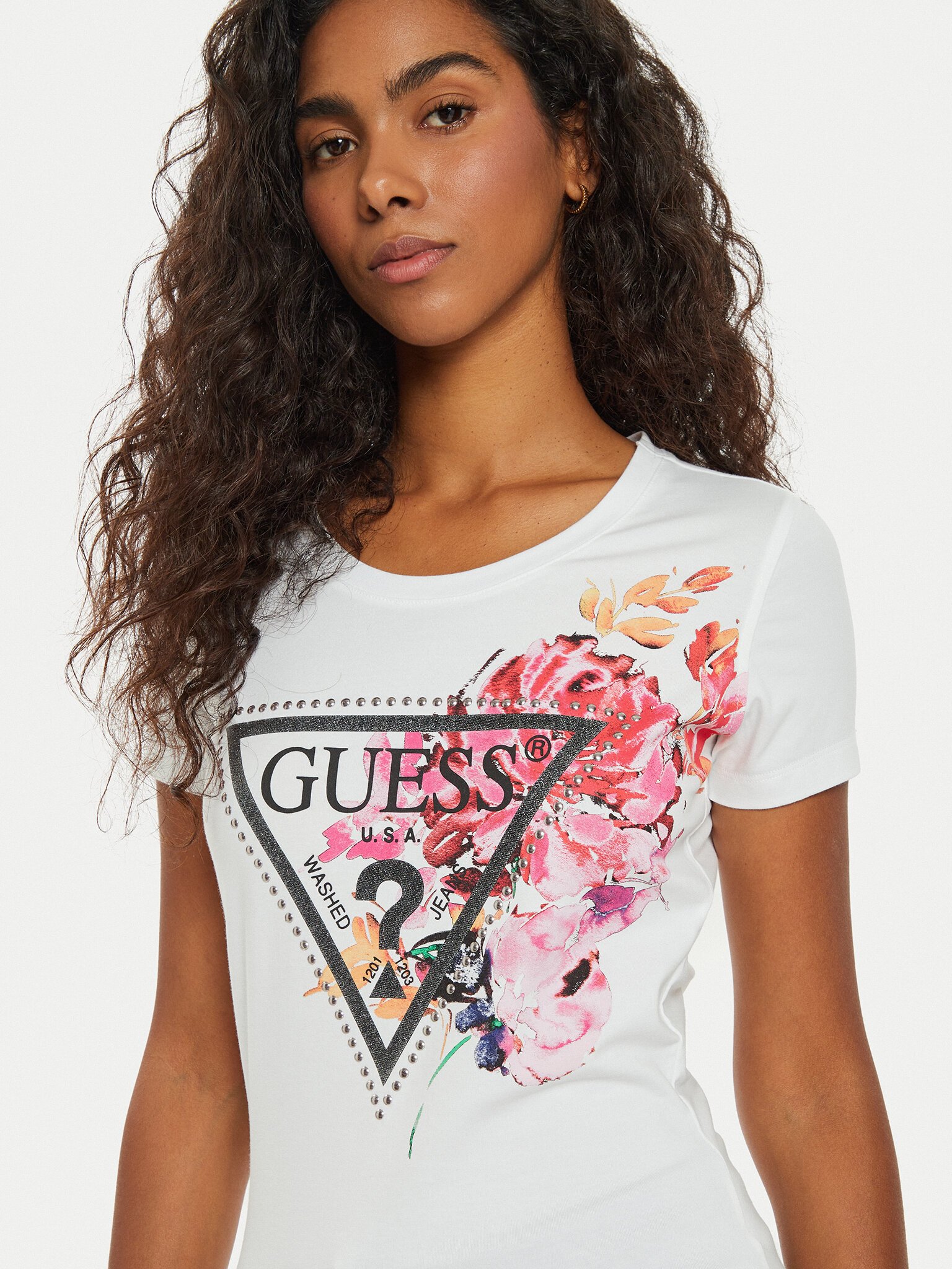 Tee shirt  Guess jeans W4BI23 J1314 G011 Pure White