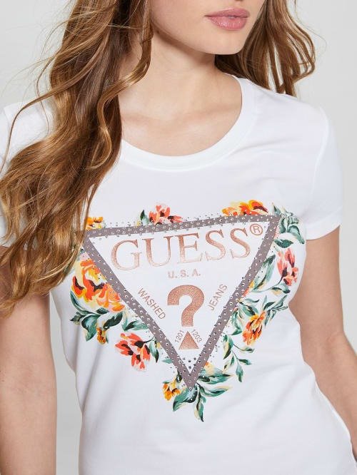 Tee shirt  Guess jeans W4GI24 J1314 G011 Pure White